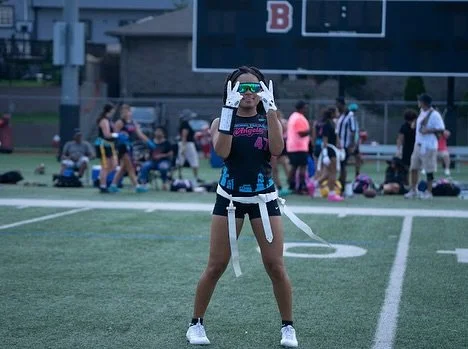 ::: Rising Stars Weekend ::: S/O @isaiah.hall.agf same time next year @clerc_ent on the 📸#almightyangels #strongislandangels #wearelongisland #girlsflagfootball