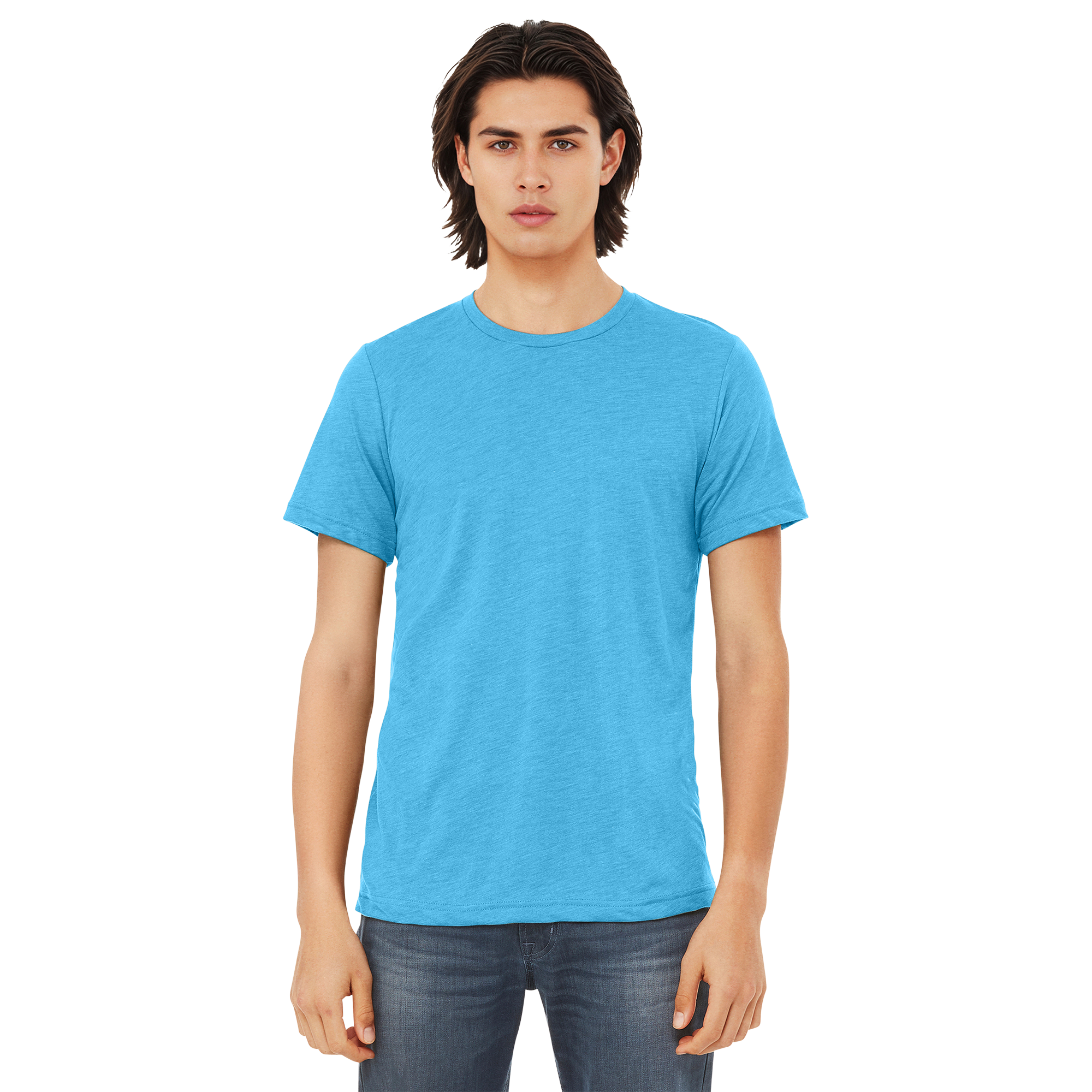BC3413_Aqua Triblend_Model_Front.png