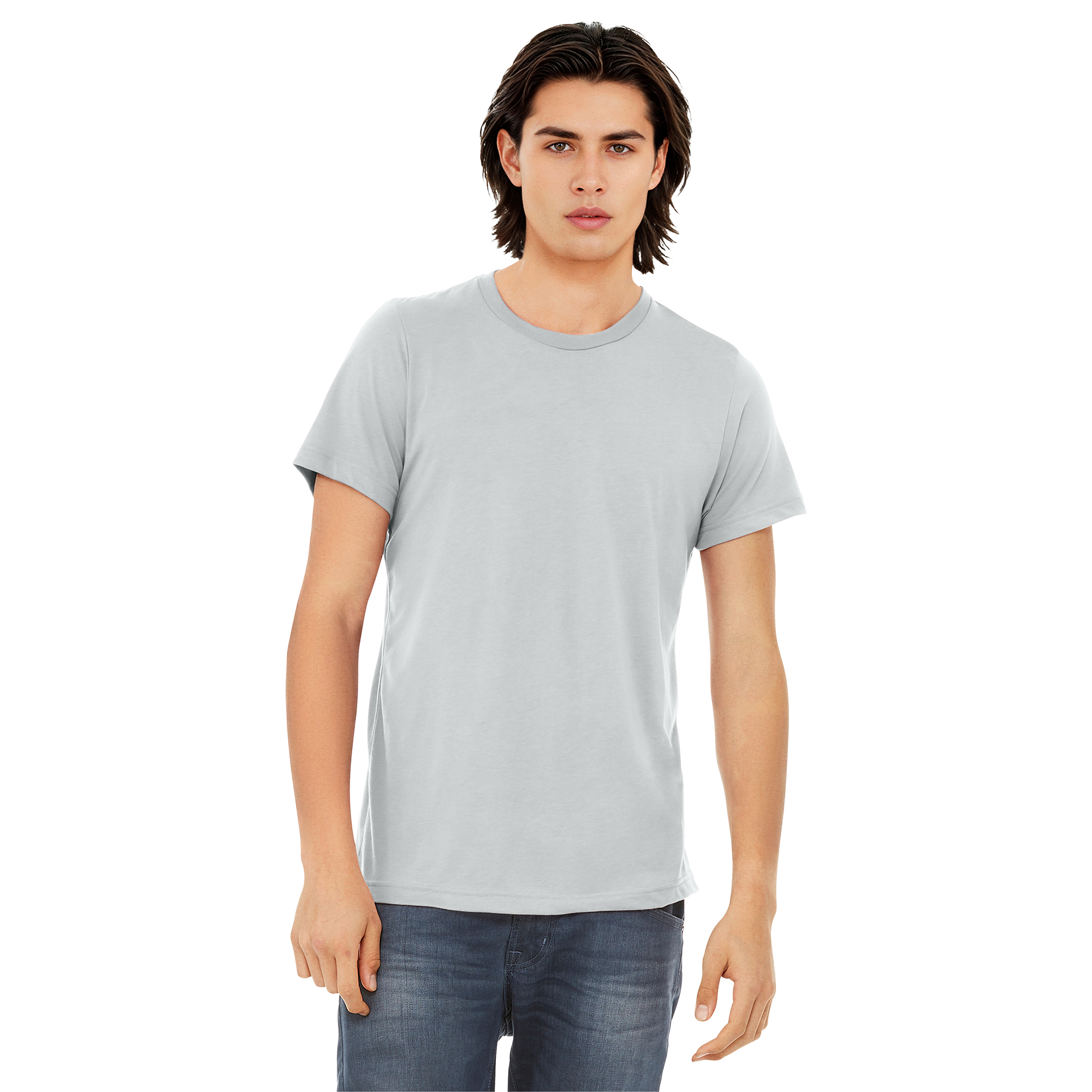 BC3413_Solid Silver Triblend_Model_Front.png