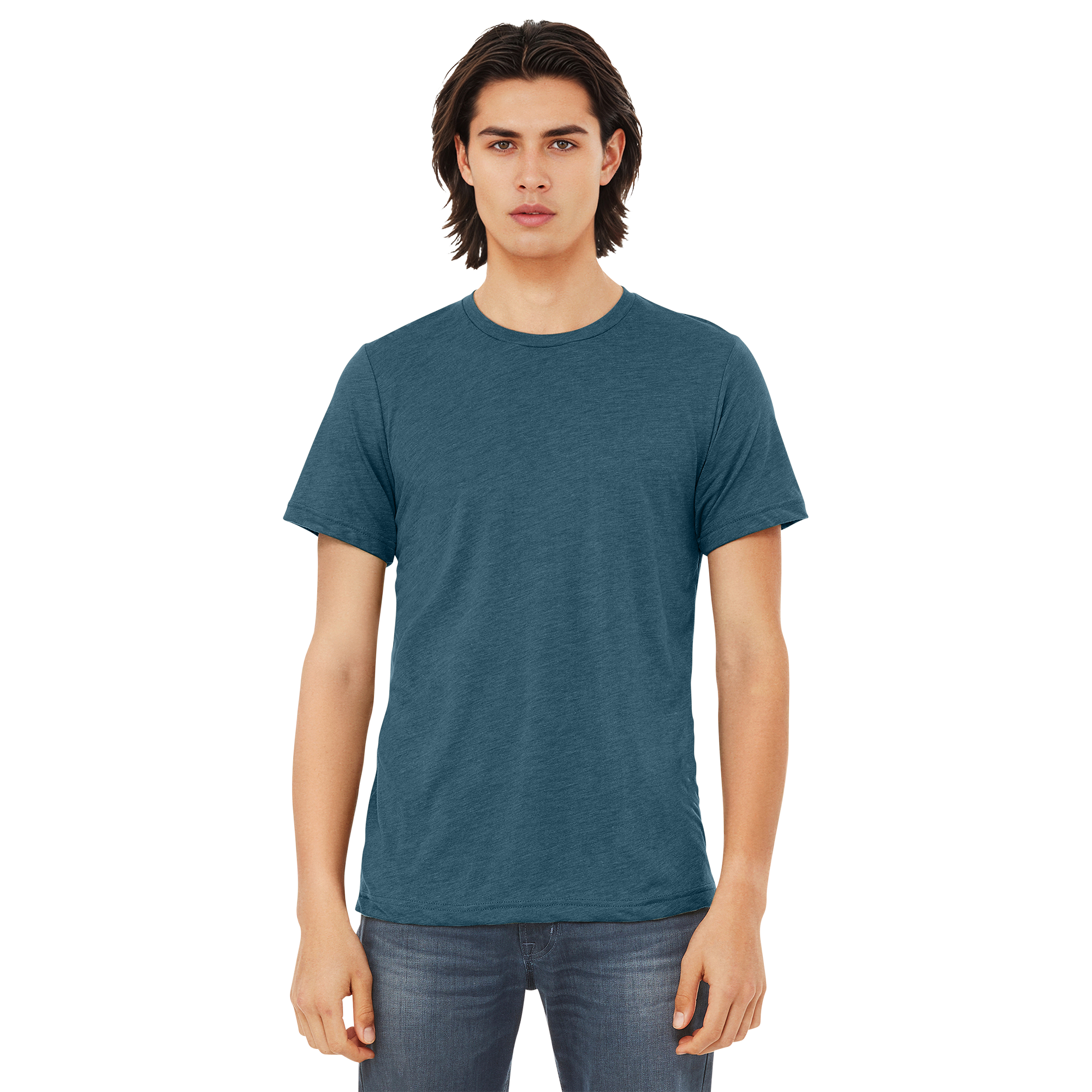 BC3413_Steel Blue Triblend_Model_Front.png