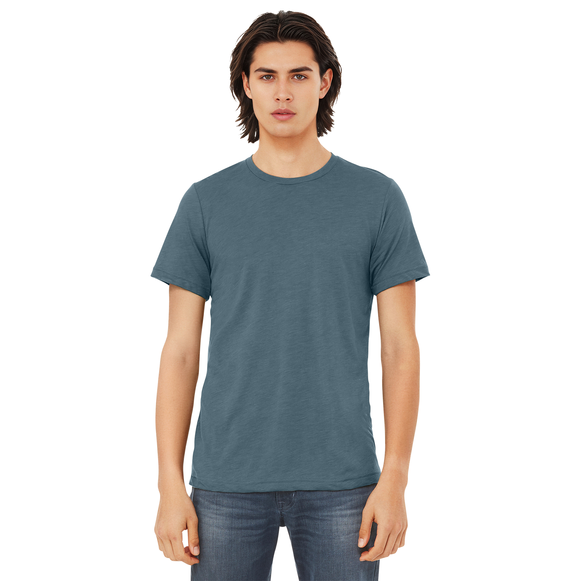 BC3413_Solid Slate Triblend_Model_Front.png
