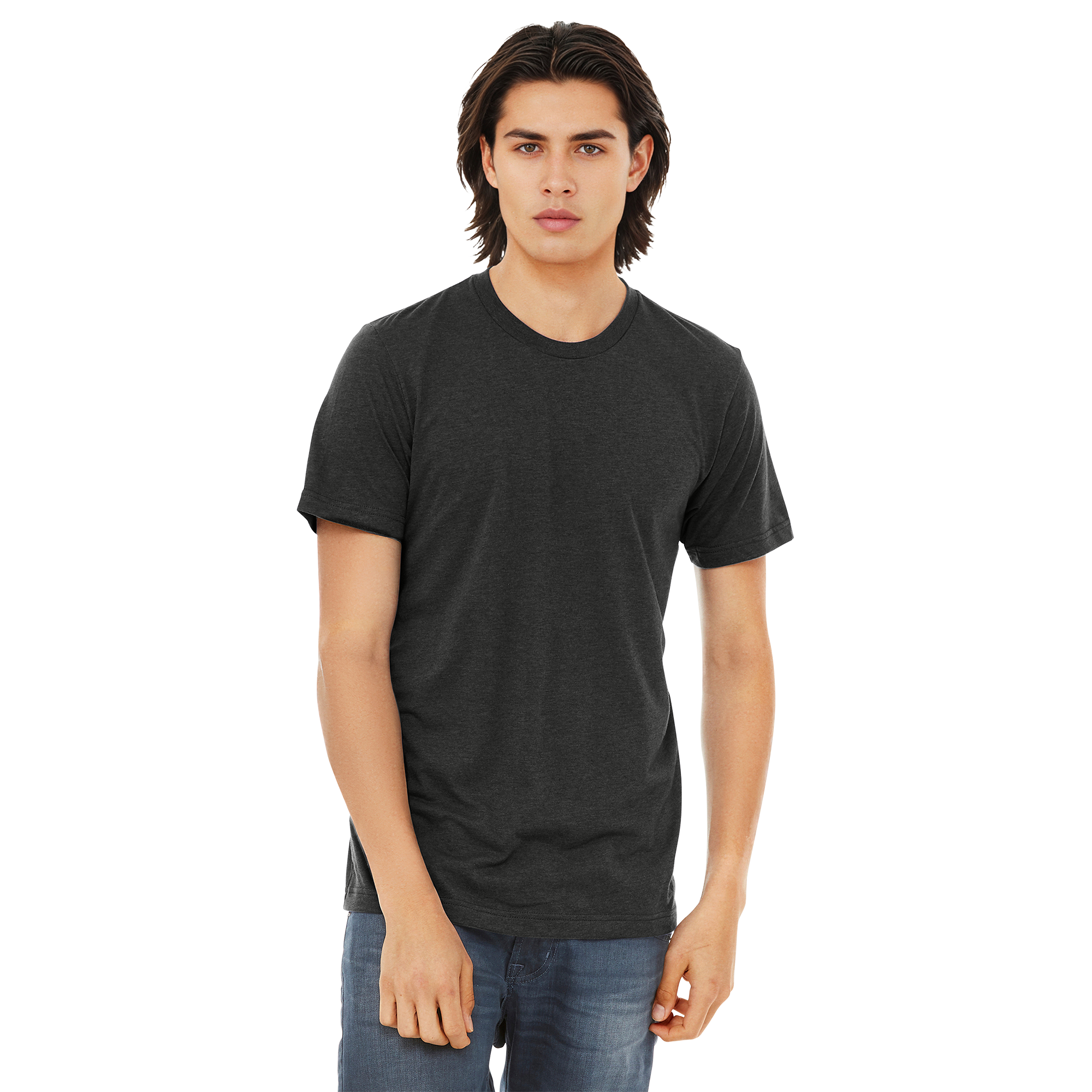 BC3413_Charcoal-Black Triblend_Model_Front.png