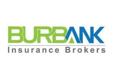 Logo of Burbank Insurance Brokers with green and blue text.