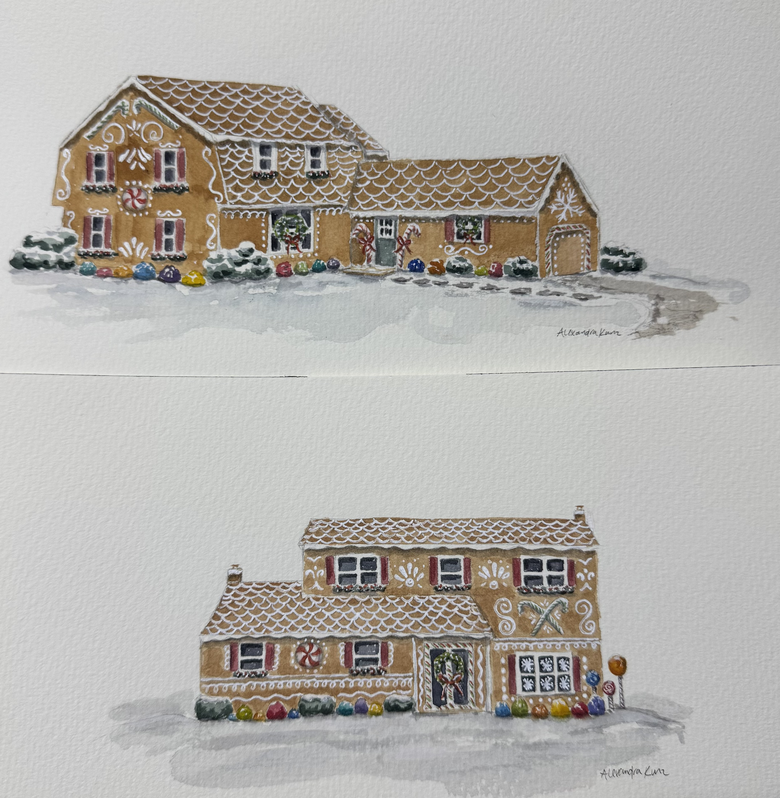 Gingerbread house, based on your home