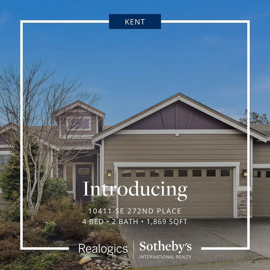 Just listed!🏡🔑
This stunning 4 bed, 2 bath rambler is the perfect family home! With lots of natural light, beautiful landscaping, and a lovely neighborhood, this Kent house is ready to welcome home its future buyers!
