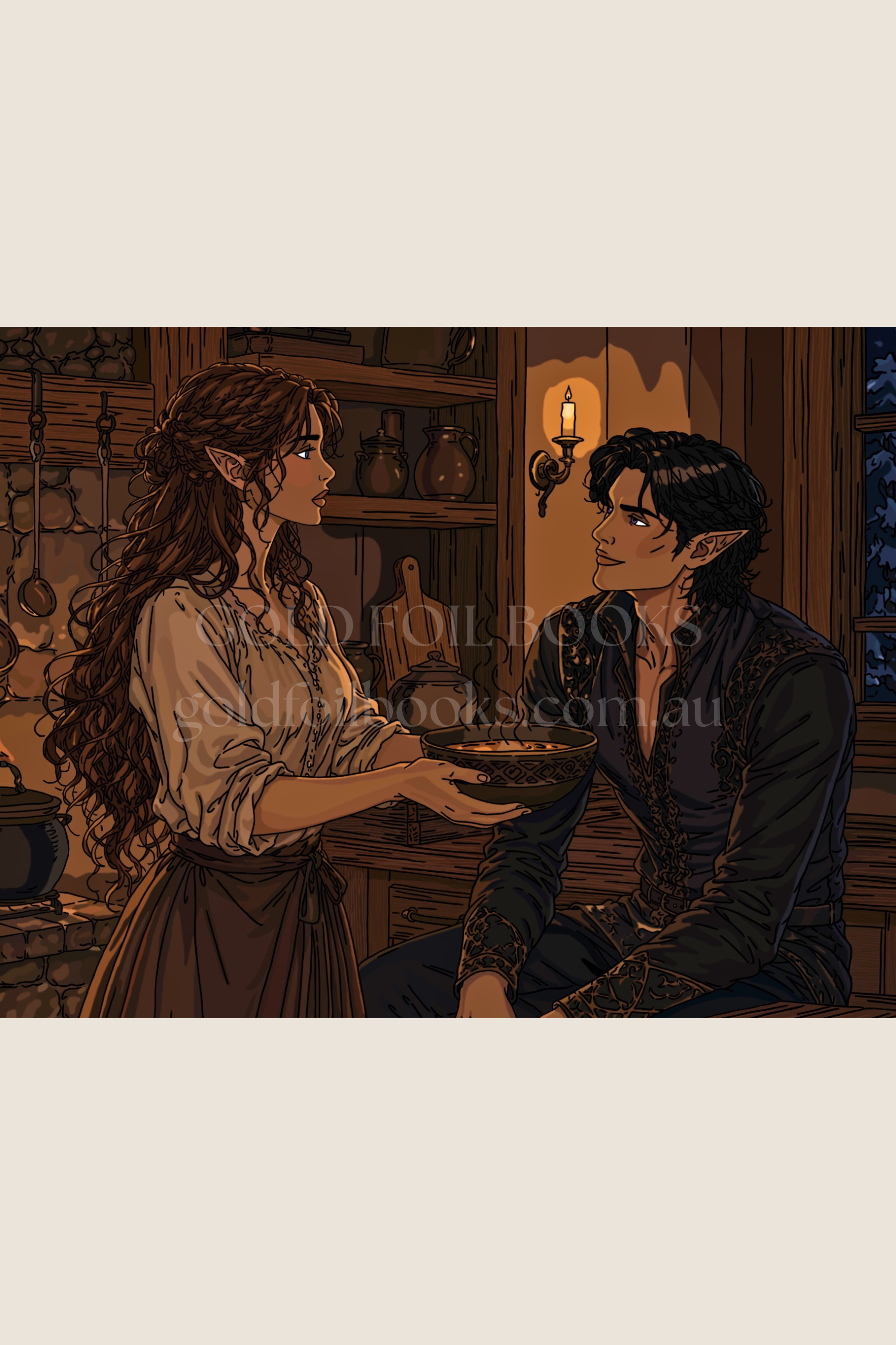 Chapter 54 | Feyre & Rhysand Digital Art Print