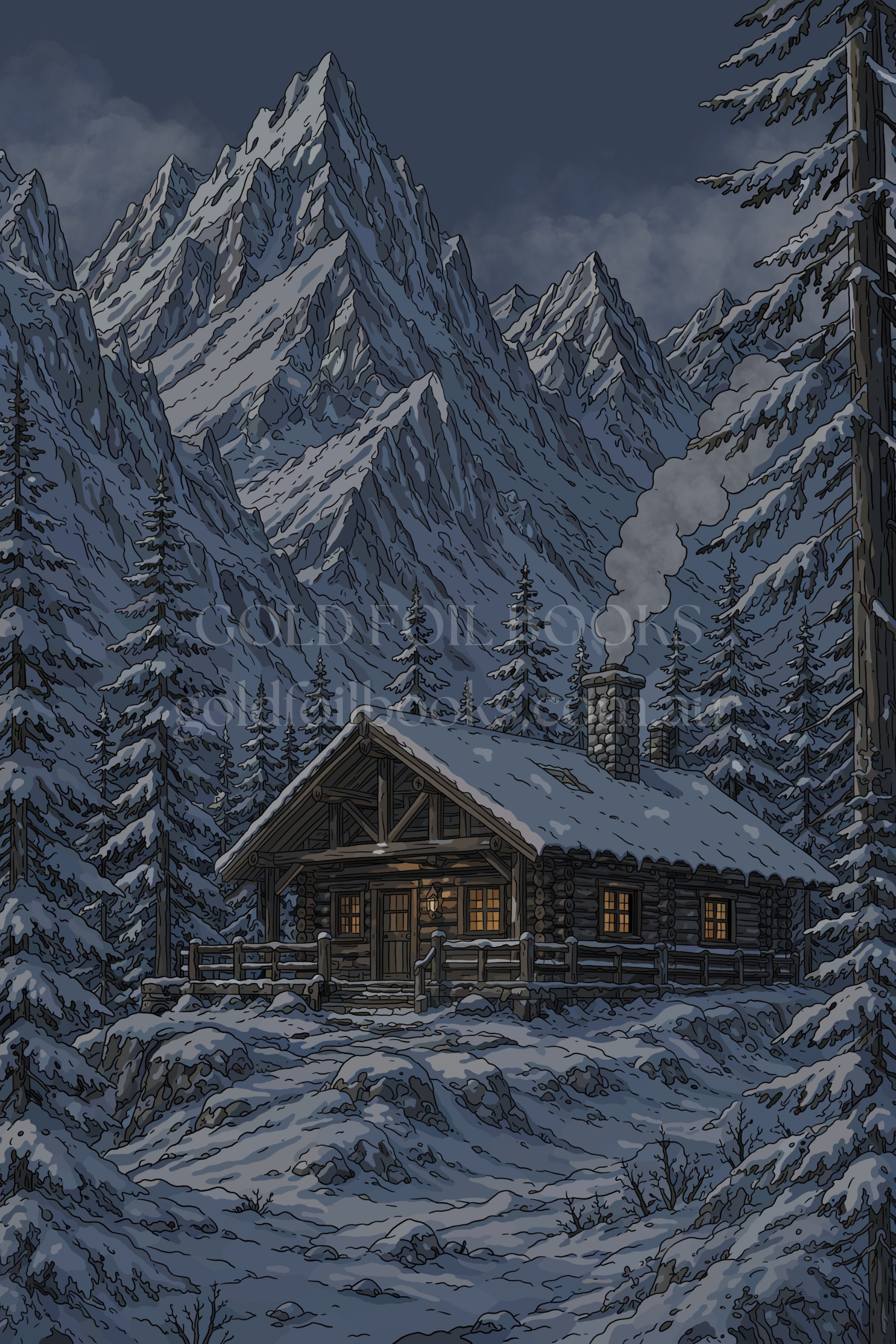 The Cabin | Fantasy Digital Art Print
