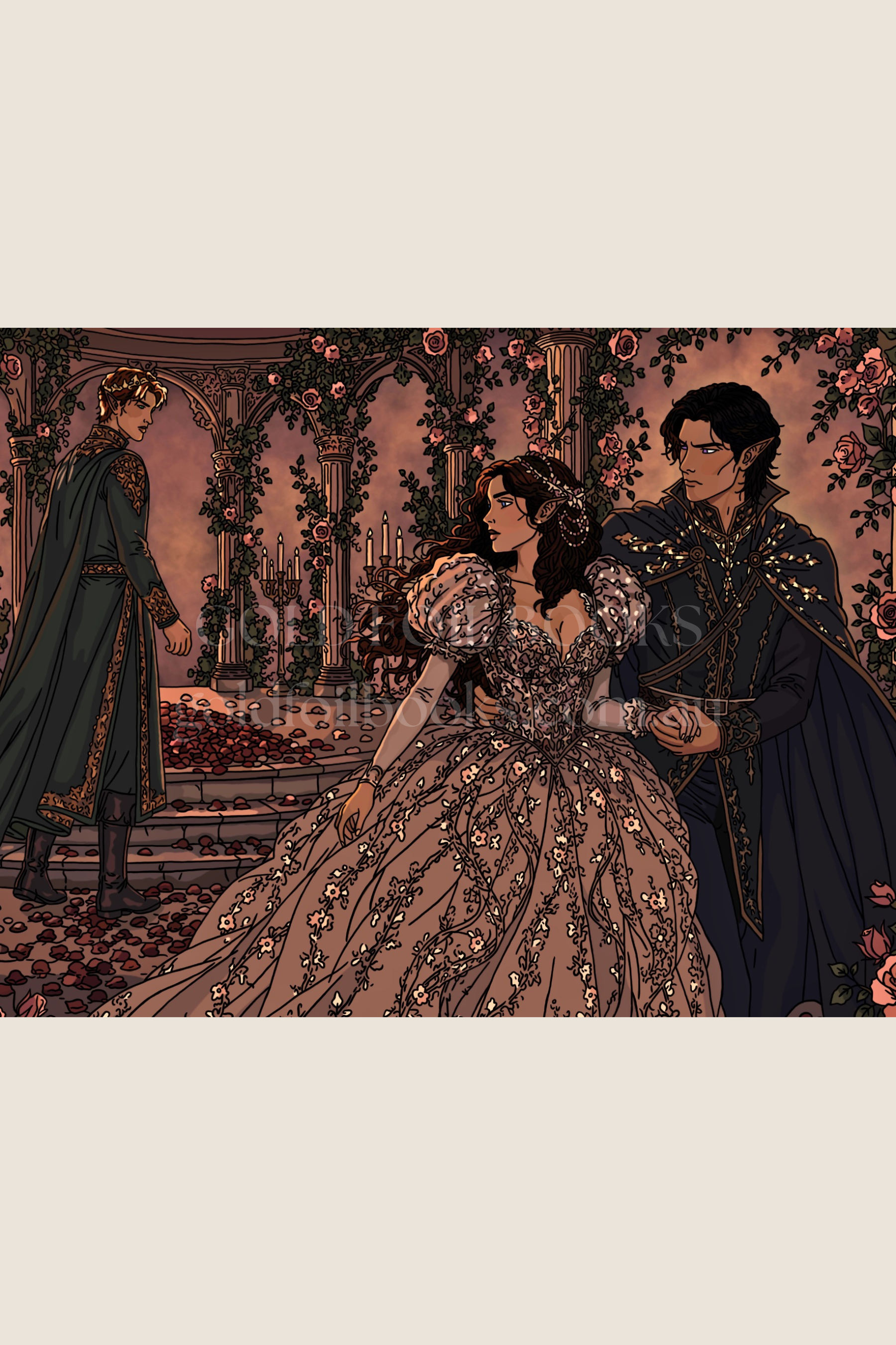 The Wedding | Feyre, Rhysand & Tamlin Digital Art Print