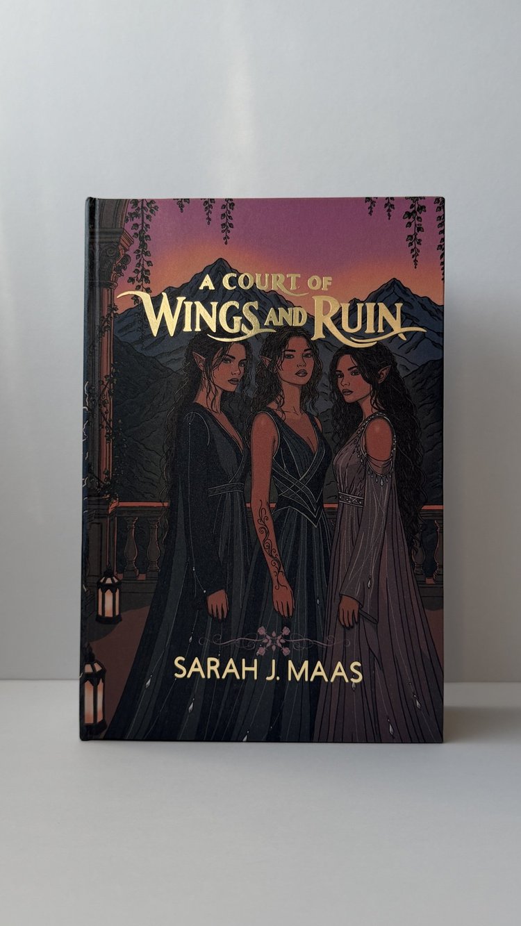A Court of Wings and Ruin handbound collector’s edition.