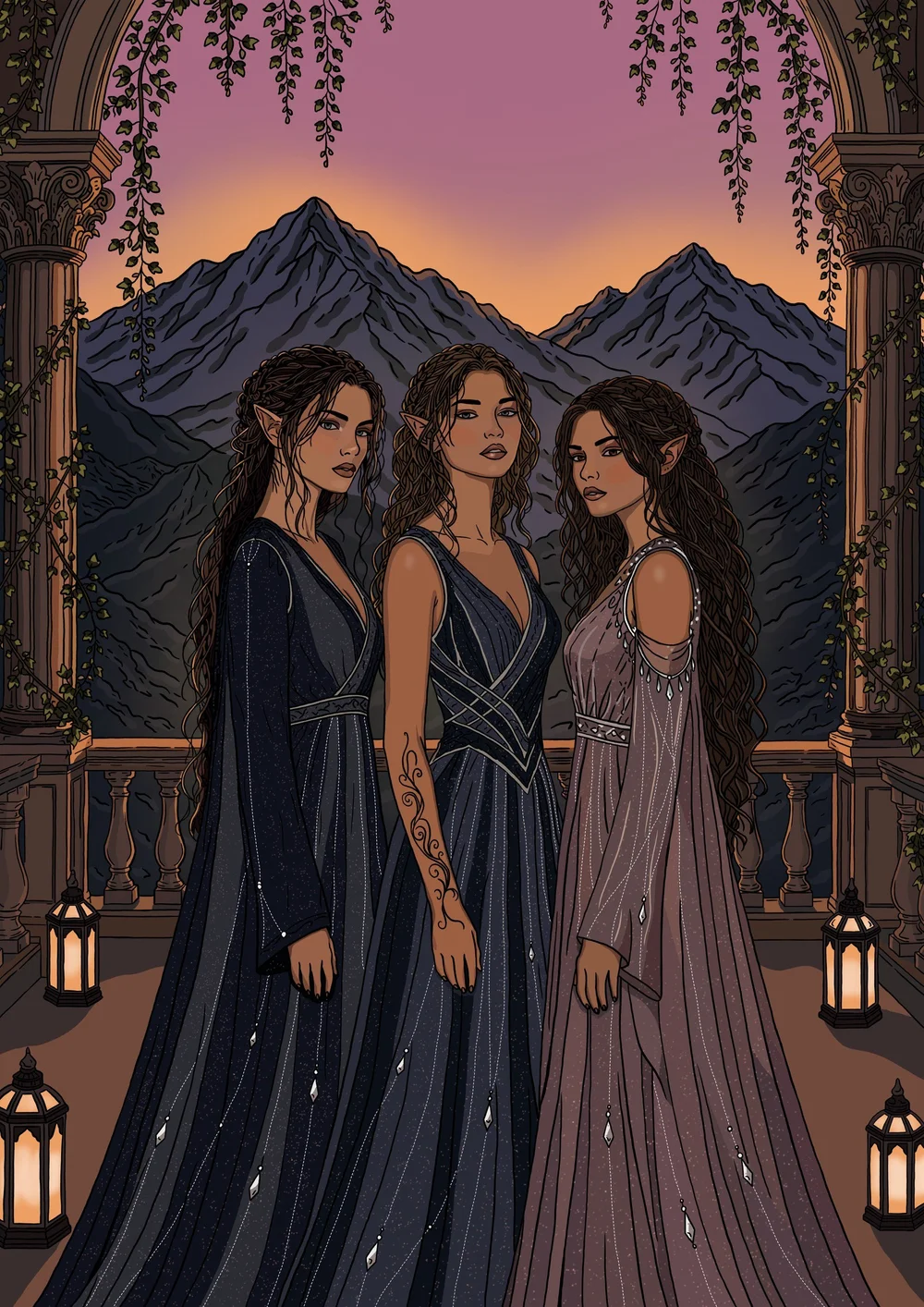 The original illustration before printing and binding.