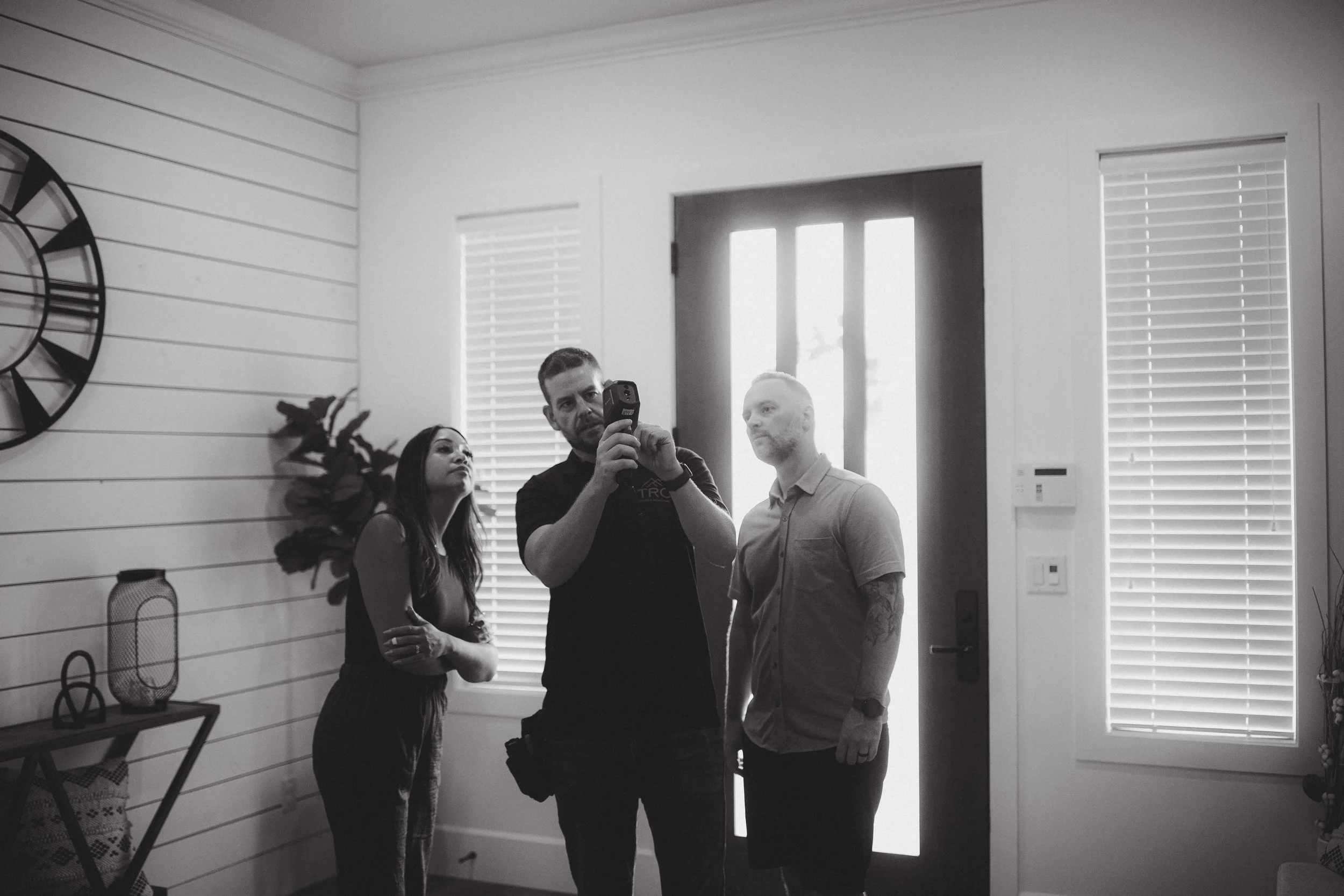 a home inspection taking place on bowen island