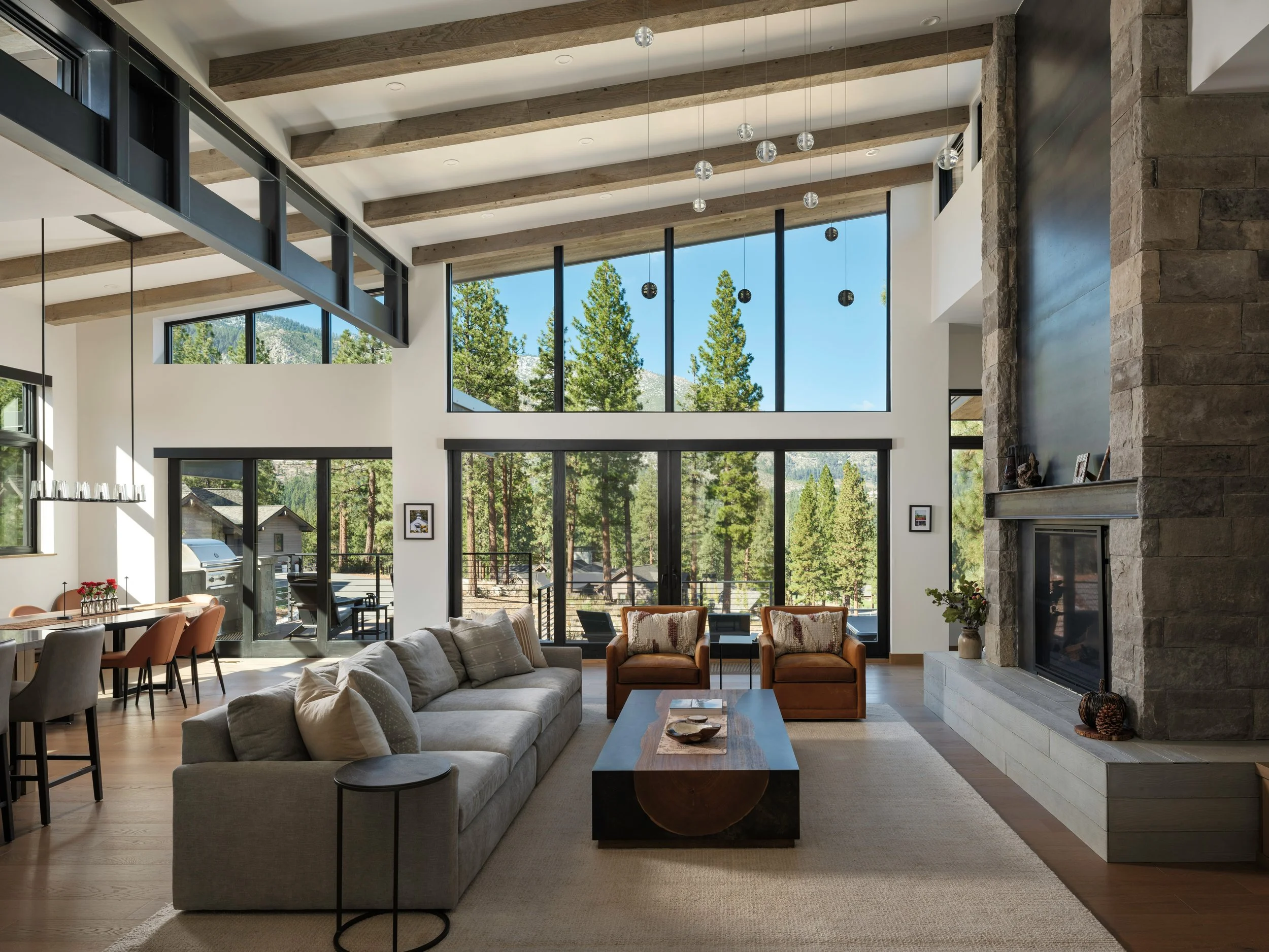 Sun-Drenched Mountain House