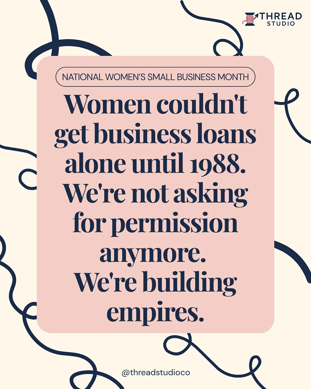 I was born in 1986. Two years later, women were finally allowed to apply for business loans without a male co-signer.

Our grandmothers couldn&rsquo;t open bank accounts alone. Our mothers needed permission to access credit. Today? We own 14.5 millio