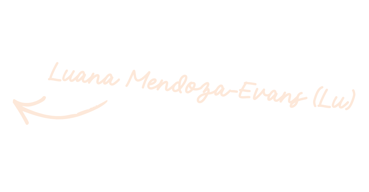 Illustration with text reading 'Luna Mendoza-Evans (Lu)', with an arrow pointing to the name.