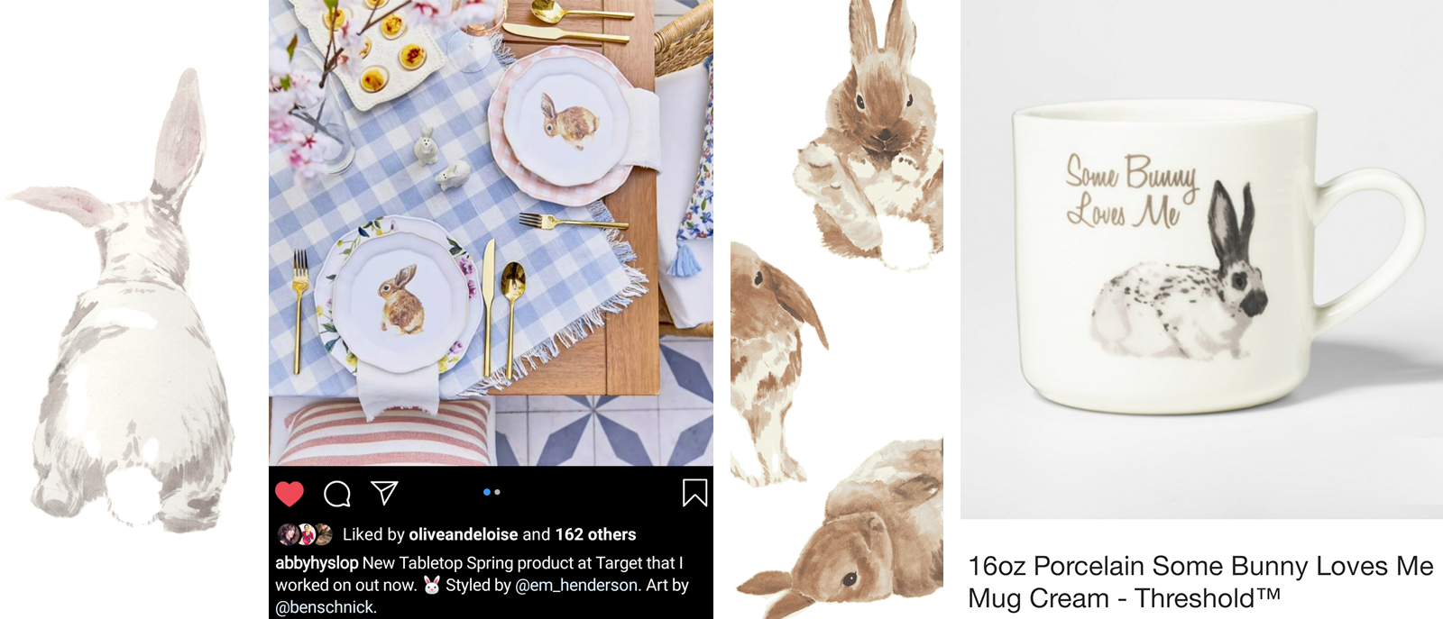 Easter artwork_Threshold Spring 2019_artwork and product shot courtesy of ©️ Target, media post courtesy of ©️Instagram