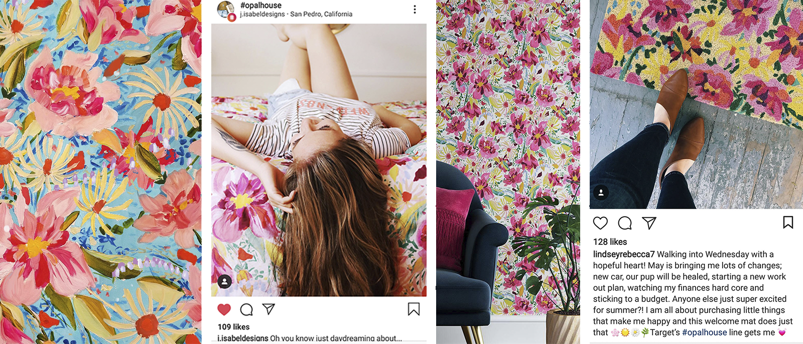 "Antheron" artwork_2018 Opalhouse _ Artwork and product photo courtesy of ©️ Target, media posts courtesy of ©️ Instagram