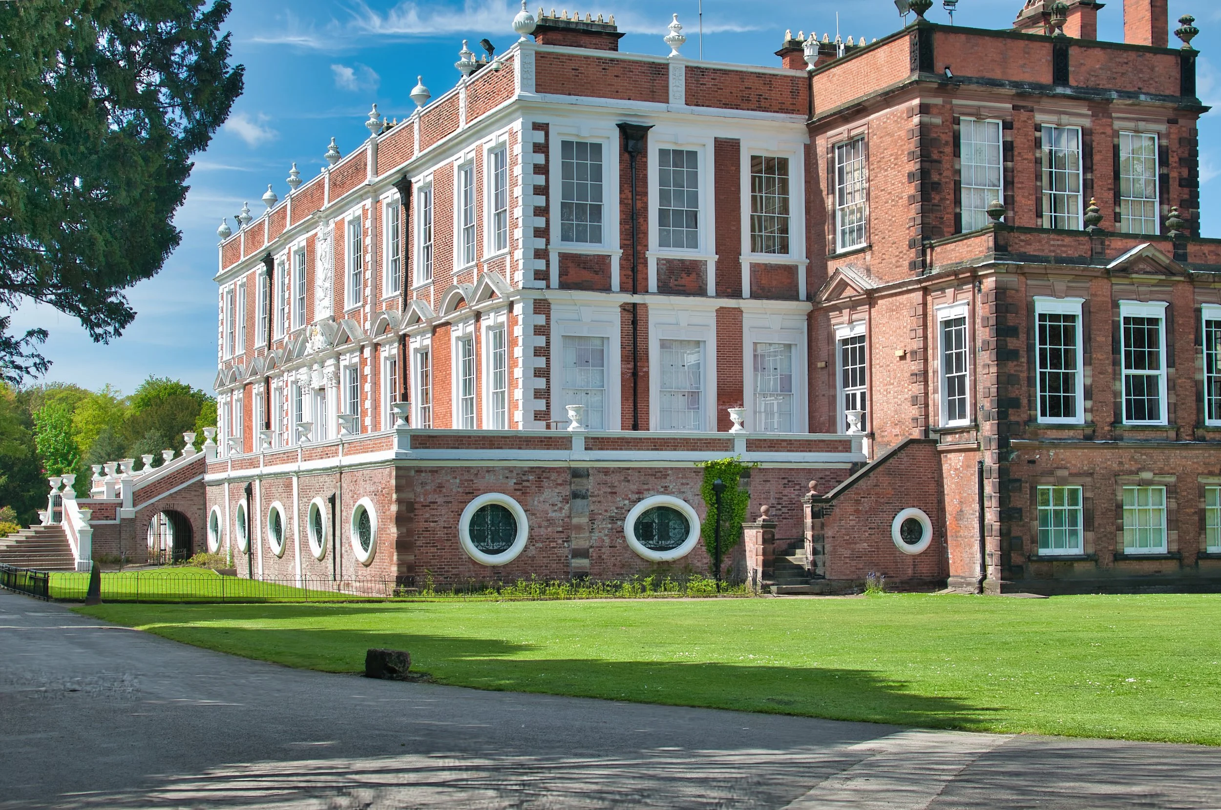Croxteth Park Croxteth Hall 2014. The Queen Anne Wing, was devastated by a fire in the 1950's, great restoration, looks superb