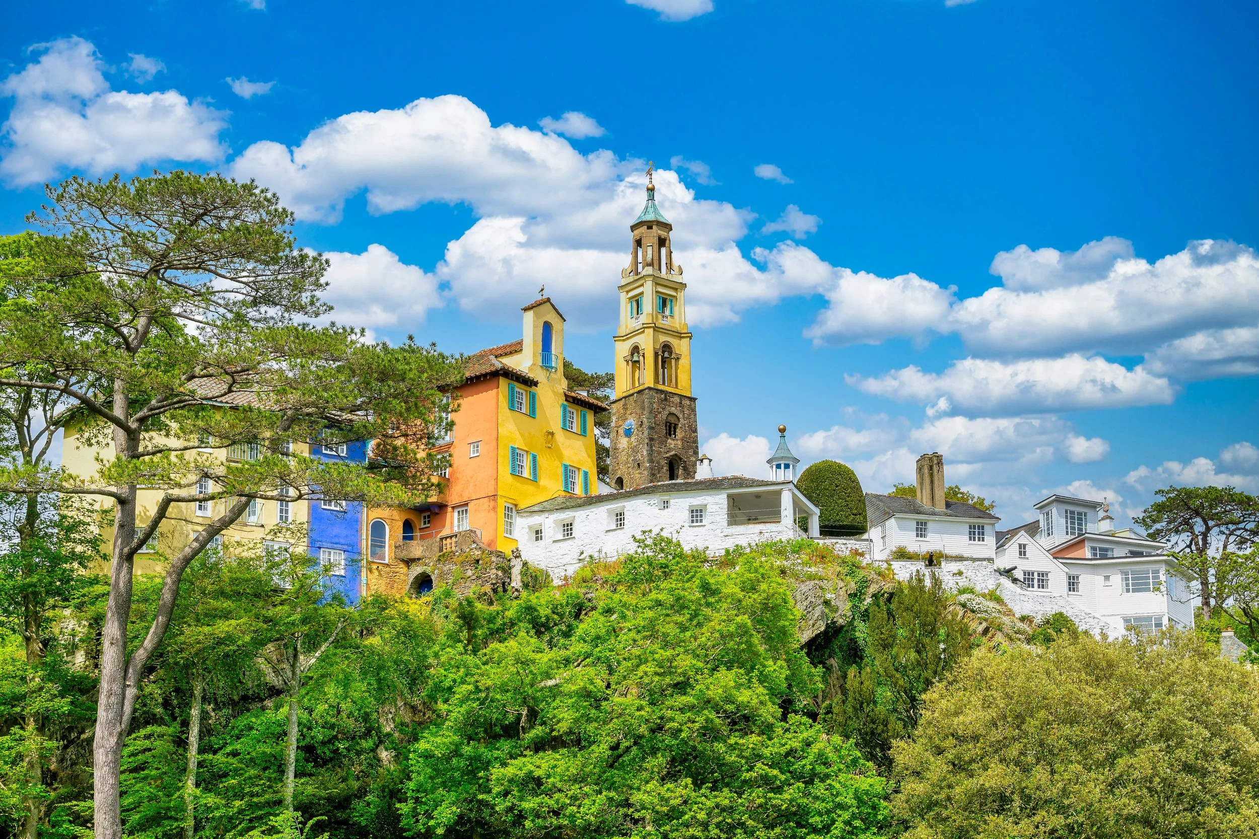 32 NW. Number 6. Portmeirion Village the setting for the 1960's TV Series The Prisoner, well worth a visit, full of color.