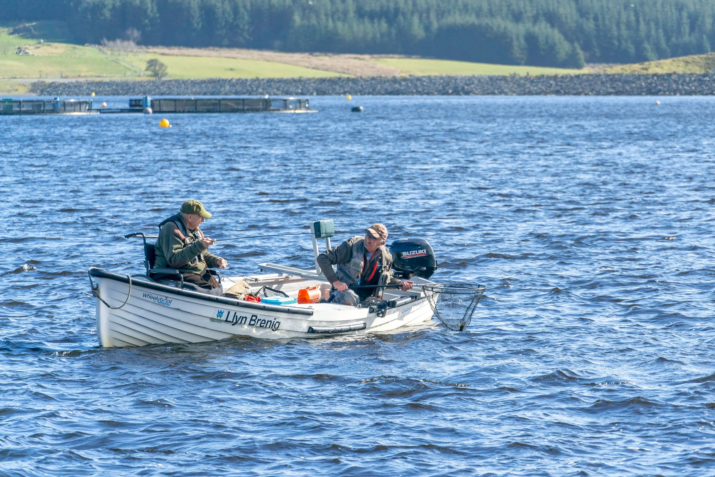 Llyn Brenig 2022.
An old gentleman enjoying a great days fly fishing, he had a good battle with the 2-3lb Rainbow trout, and probably really enjoyed a lovely fish supper. Fantastic Llyn Brenig lets disabled fishermen/women get out on the lake and fee