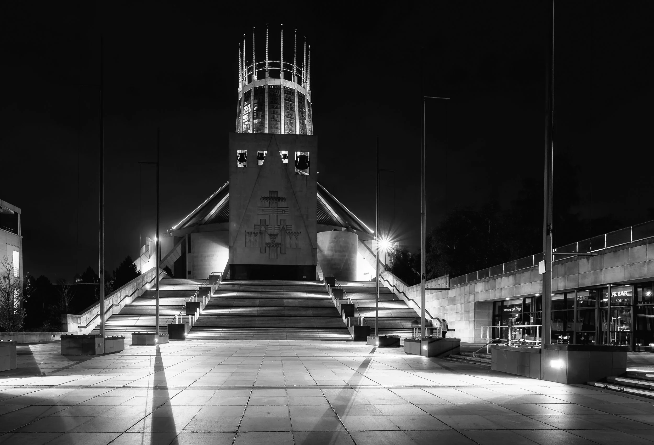Liverpool Metropolitan Cathedral 2013. Nice night image of the Cathedral.