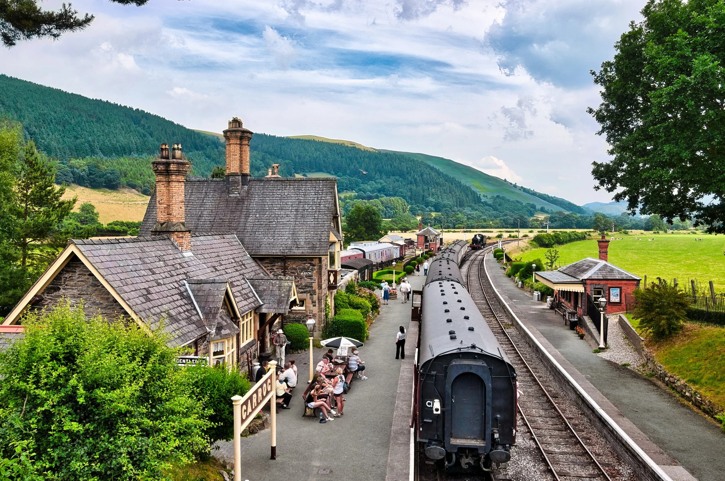 15 NW. Carrog Station. Busy in the summer.