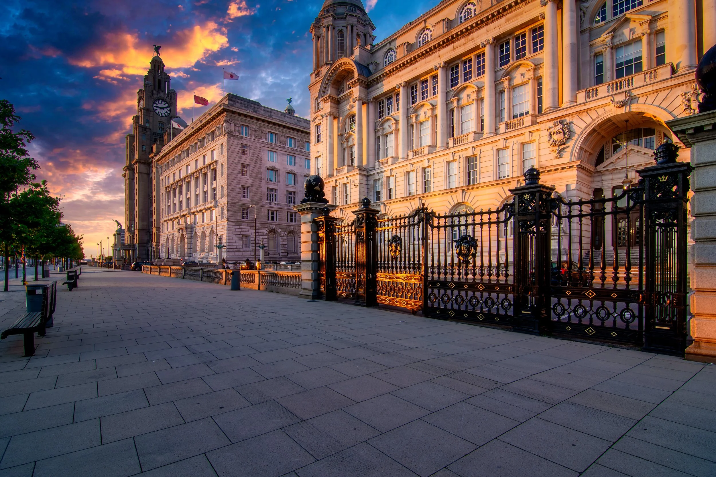 Pier Head 2017. Summer has some amazing sunsets in the Irish Sea.