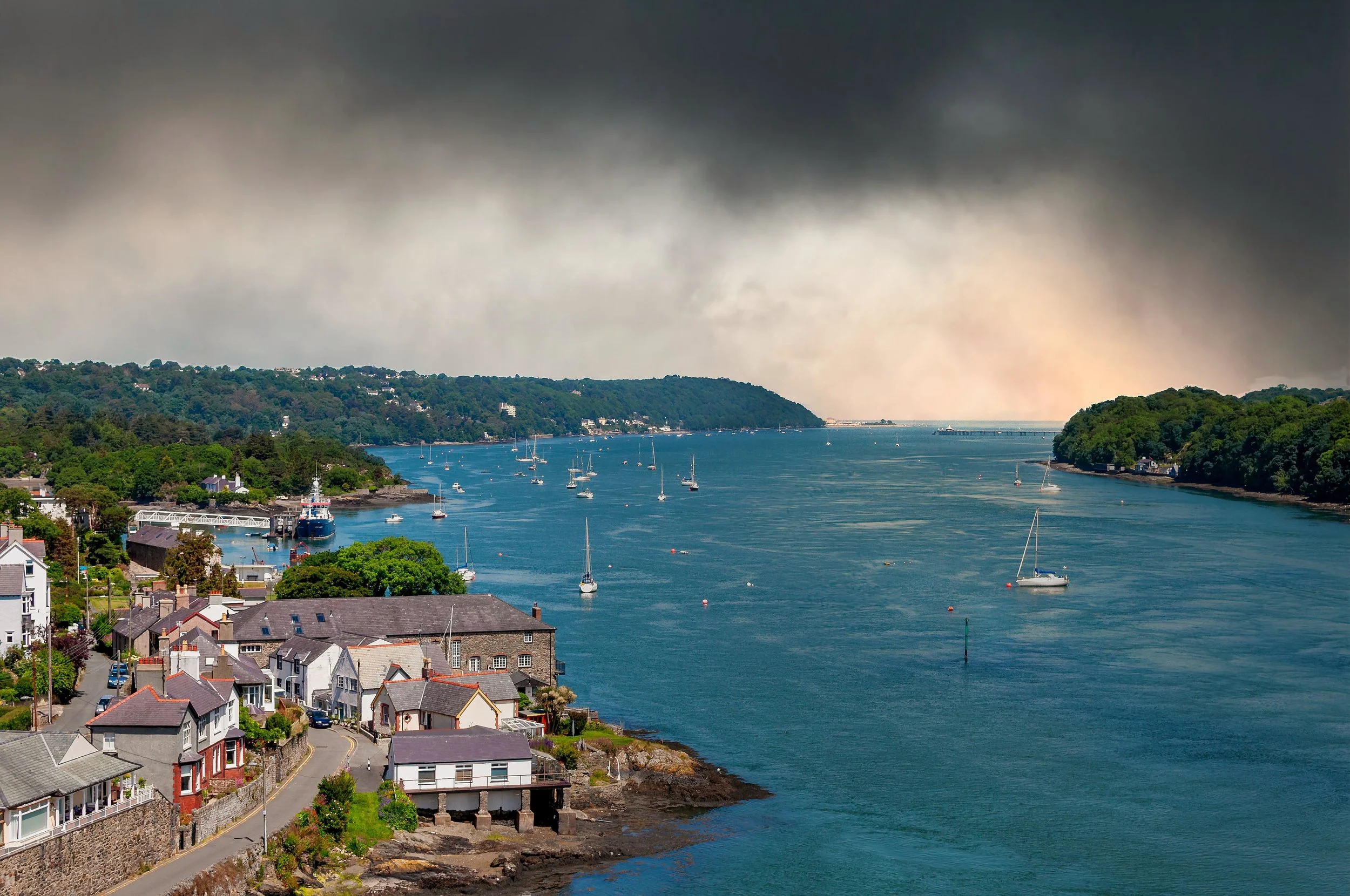 Anglesey Menai Strait 2014. Take a walk over the Menai Bridge, some great views.