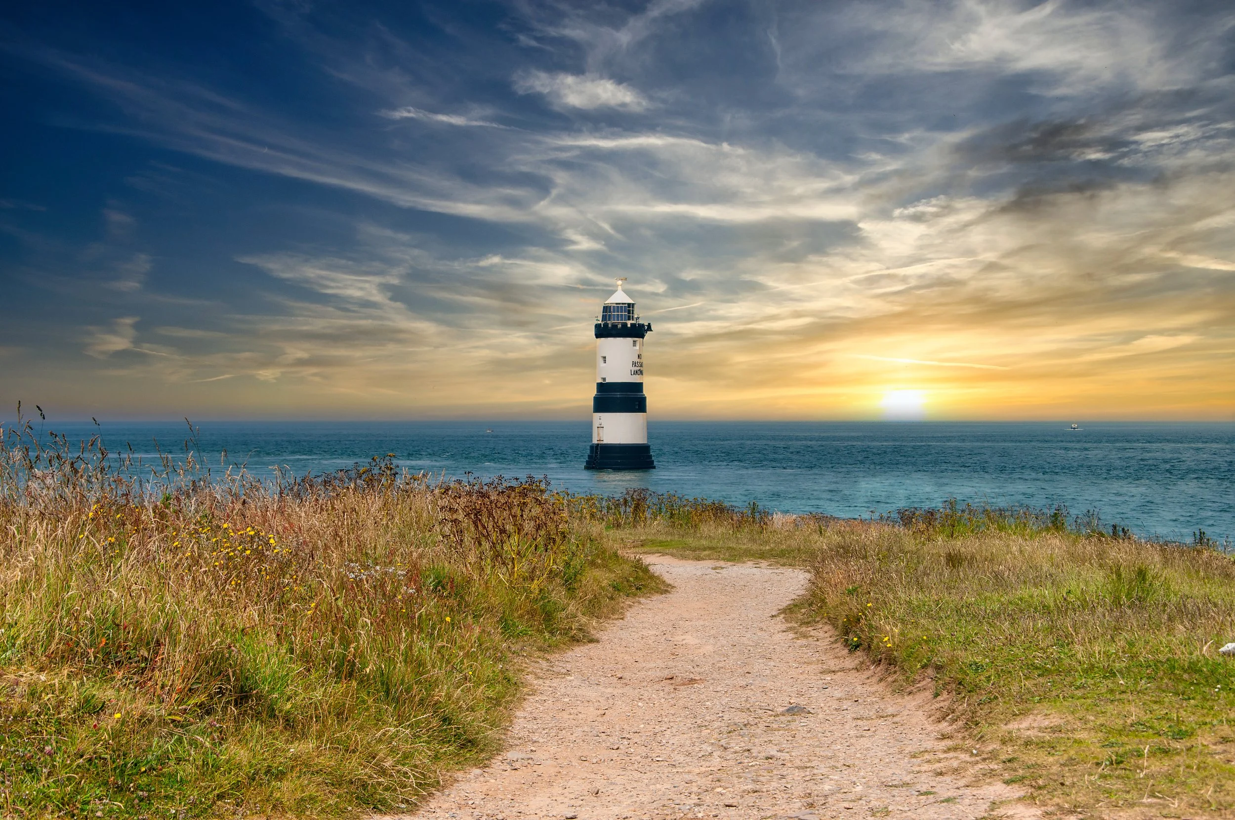 Anglesey Penmon Point 2011. One of my favorites, walking with a light warm breeze with the sun setting, absolutely relaxing on the mind.