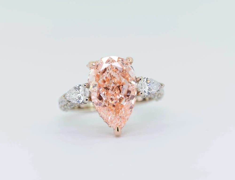 Fancy Vivid Pink Ring