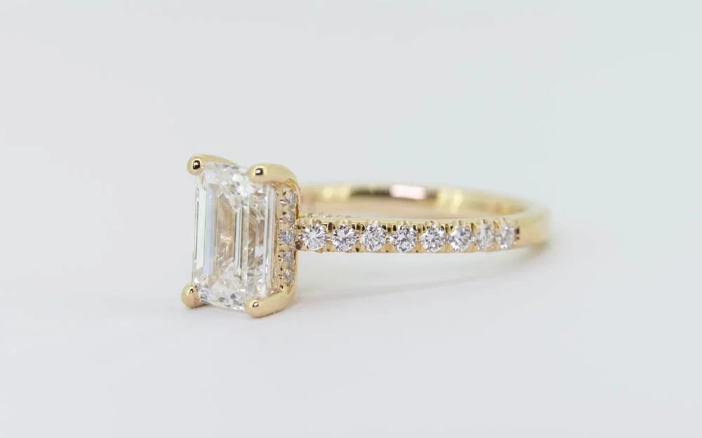Emerald Cut Ring 14k