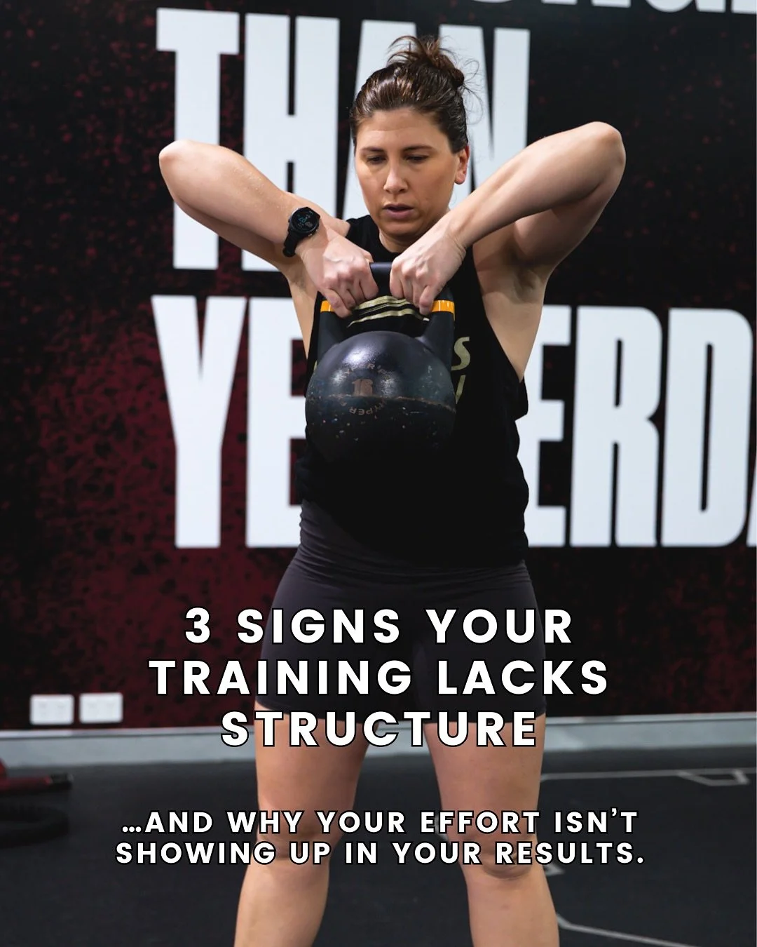 You&rsquo;re not lazy or inconsistent, your training just lacks structure.

I see it all the time &mdash; women training hard but not smarter.
Every session looks different, every week feels random, and every month feels like starting over again.

Th