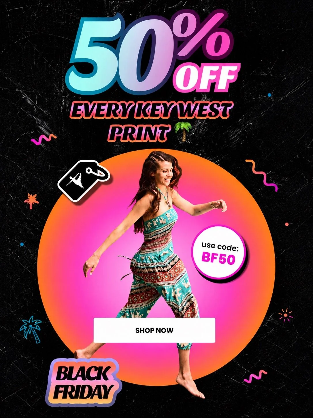 ⚡️Go bold, go bright, go for the one that feels like summer.
Take 50% off every Key West print through June 11. ⚡️

Use code BF50 at checkout.
@buddha_pants