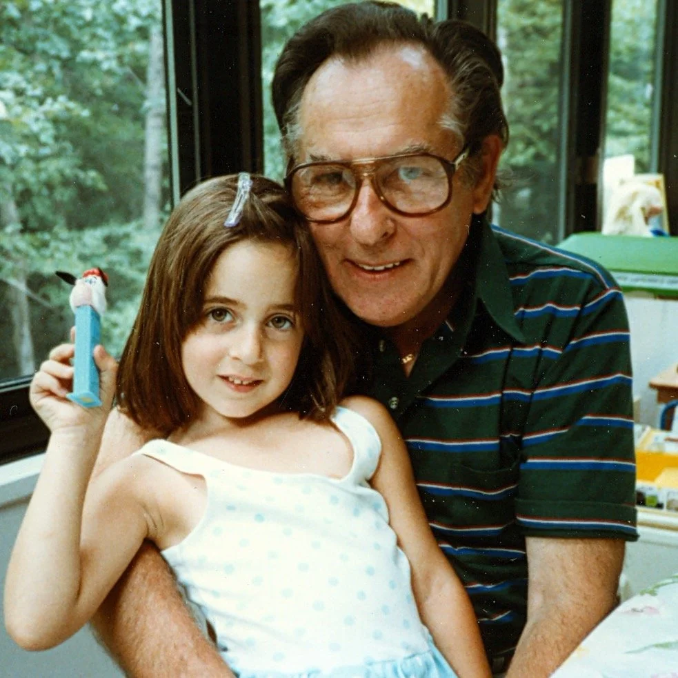 Rachel age 8 with Grandpa