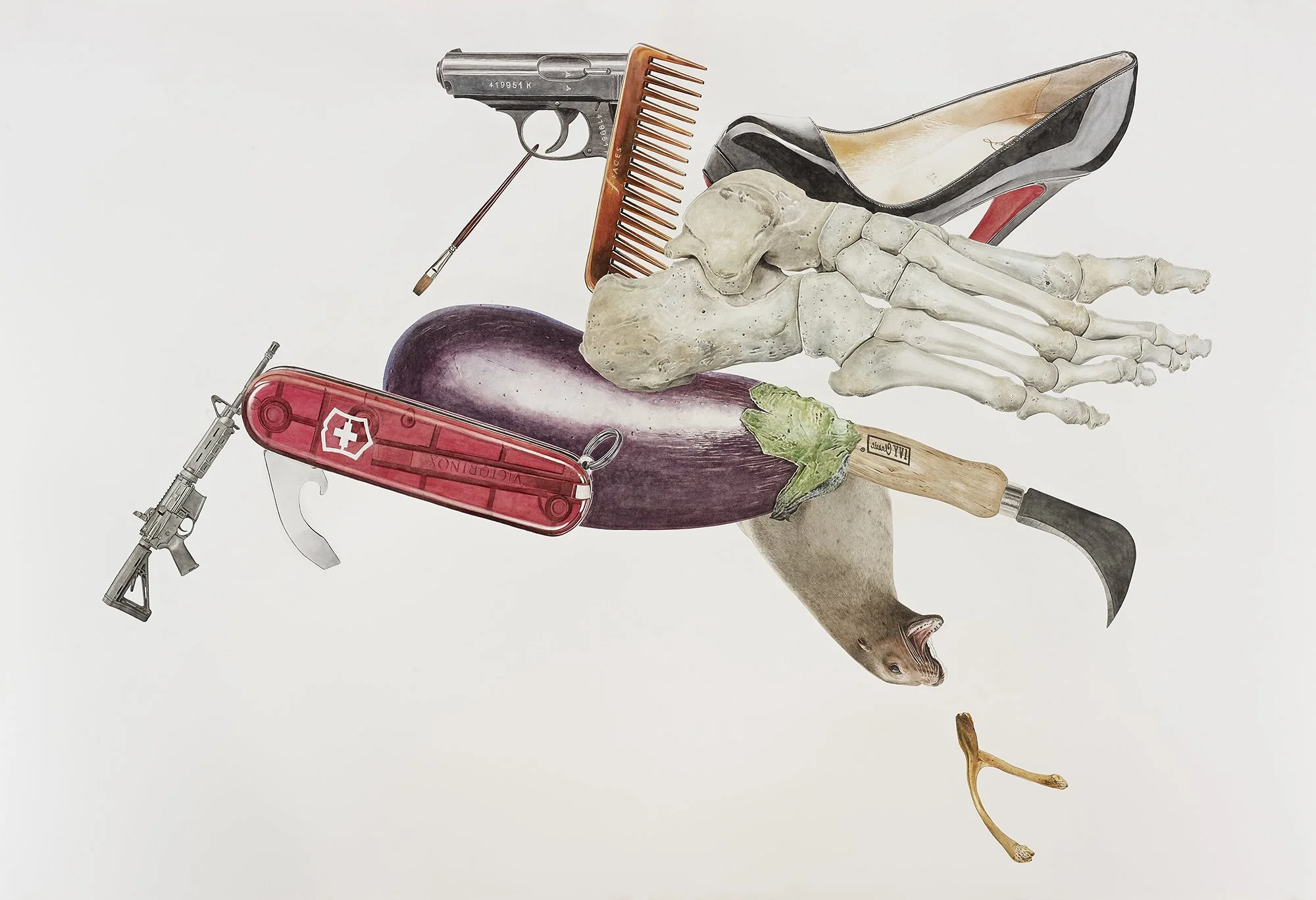 Pegasus, 2014
Watercolor on Arches 140 lb. (300 gsm) hot press
paper
43.6 x 63.6 in (110.8 x 161.6 cm)