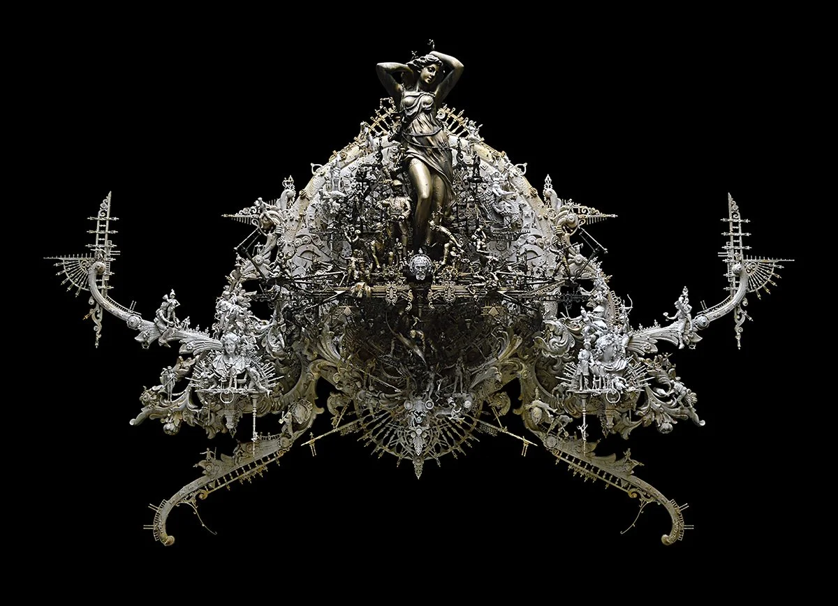Black Gold Aphrodite, 2015
Mixed media assemblage
28 x 43 x 10 in (71.1 x 109.2 x 25.4 cm)