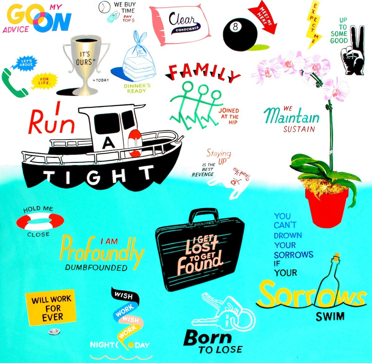 Stephen Powers
Tight Ship, 2013
Enamel on aluminum
48 x 48 in  (121.9 x 121.9 cm)
 