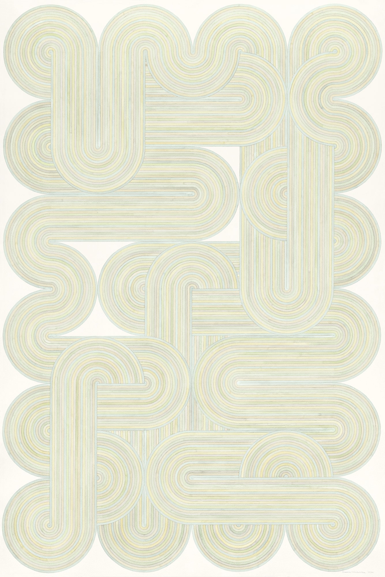 Serena Mitnik-Miller
Untitled, 2019
Watercolor on paper
60 x 40 in (152.4 x 101.6 cm)
