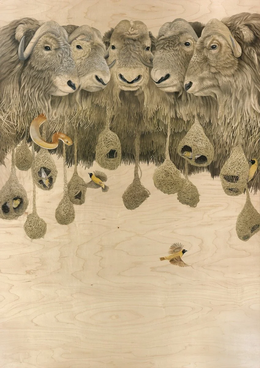 Strength in Numbers, 2014
Acrylic on maple panel
45 x 32 in (114.3 x 81.3 cm)