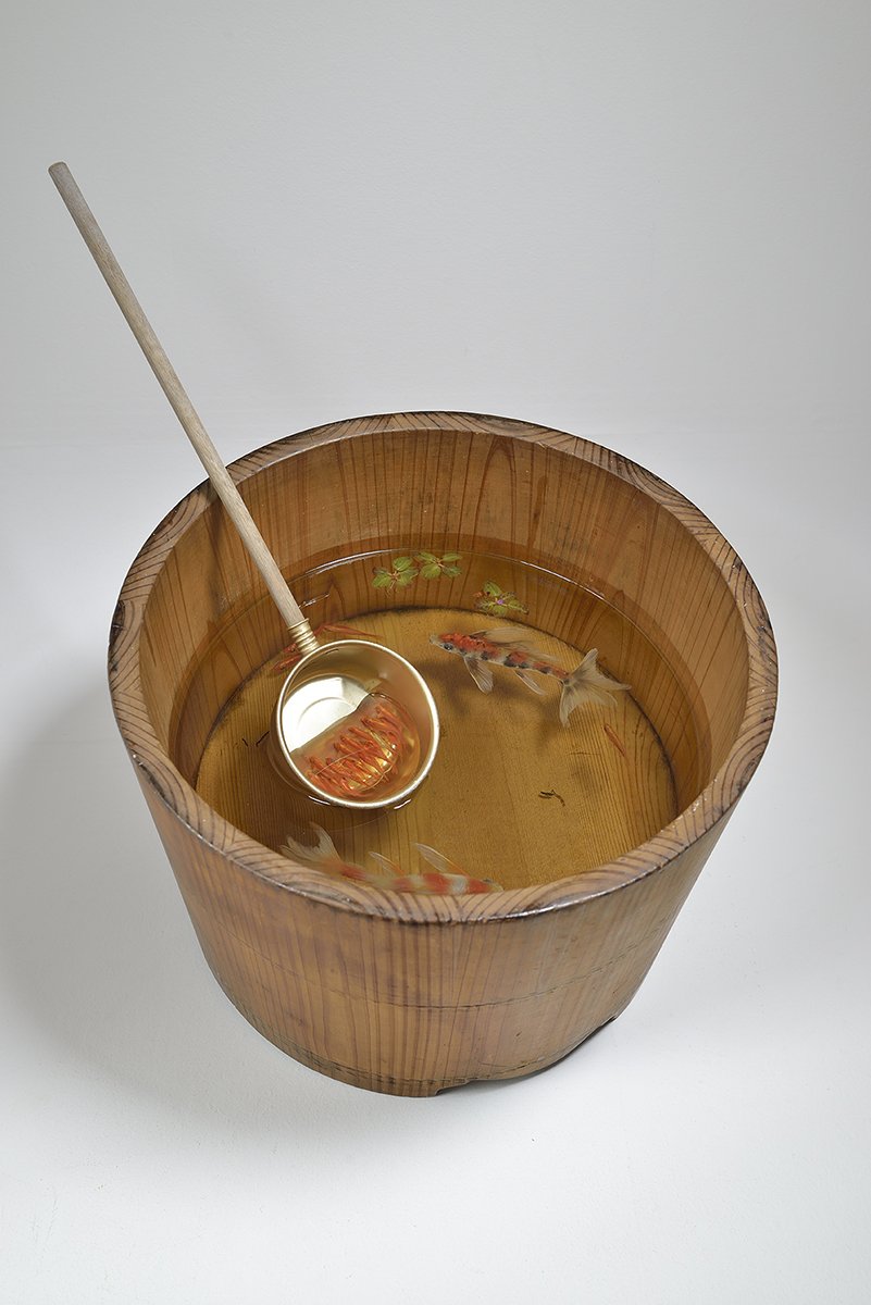 Spring of the Moon, 2015
wood, ladle, epoxy resin and acrylic
13.75 x 12.5 x 9.75 in (34.9 x 31.8 x 24.8 cm)