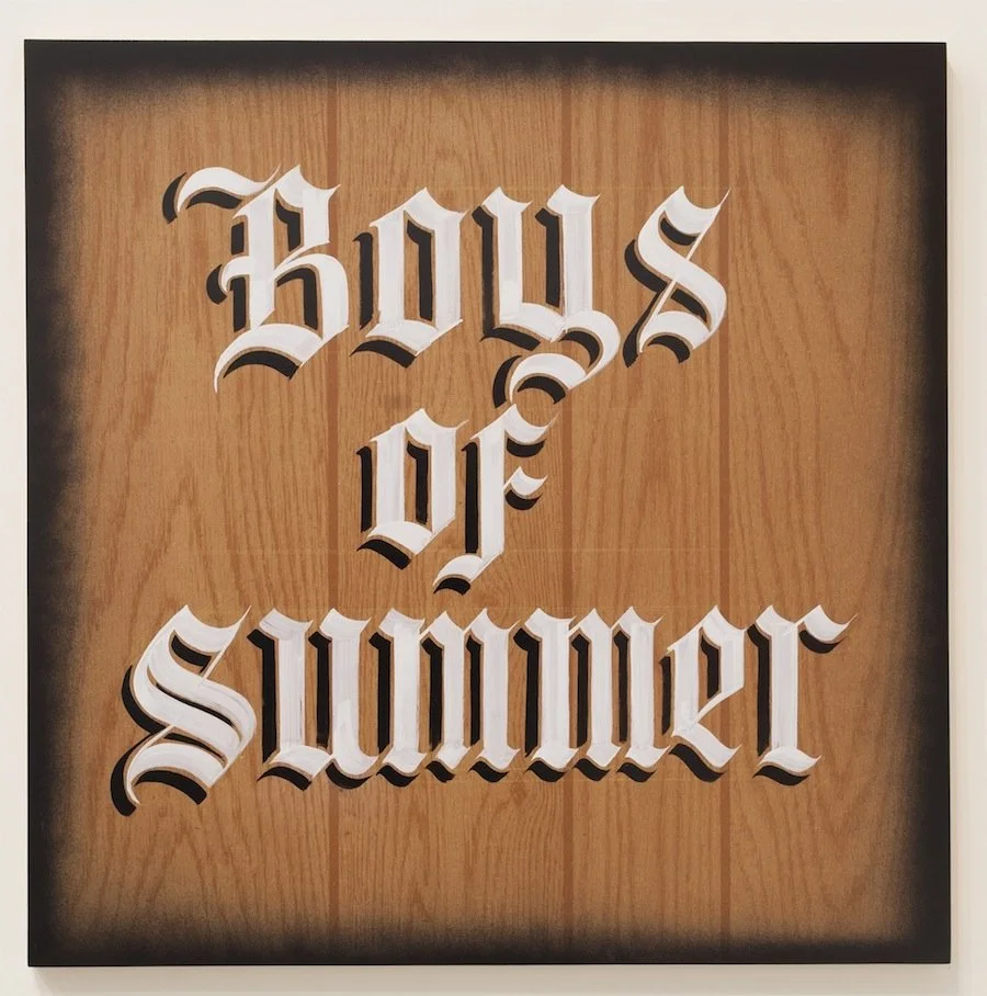 Alexis Ross
Boys of Summer, 2013
Enamel on panel
24 x 24 in  (61 x 61 cm)
