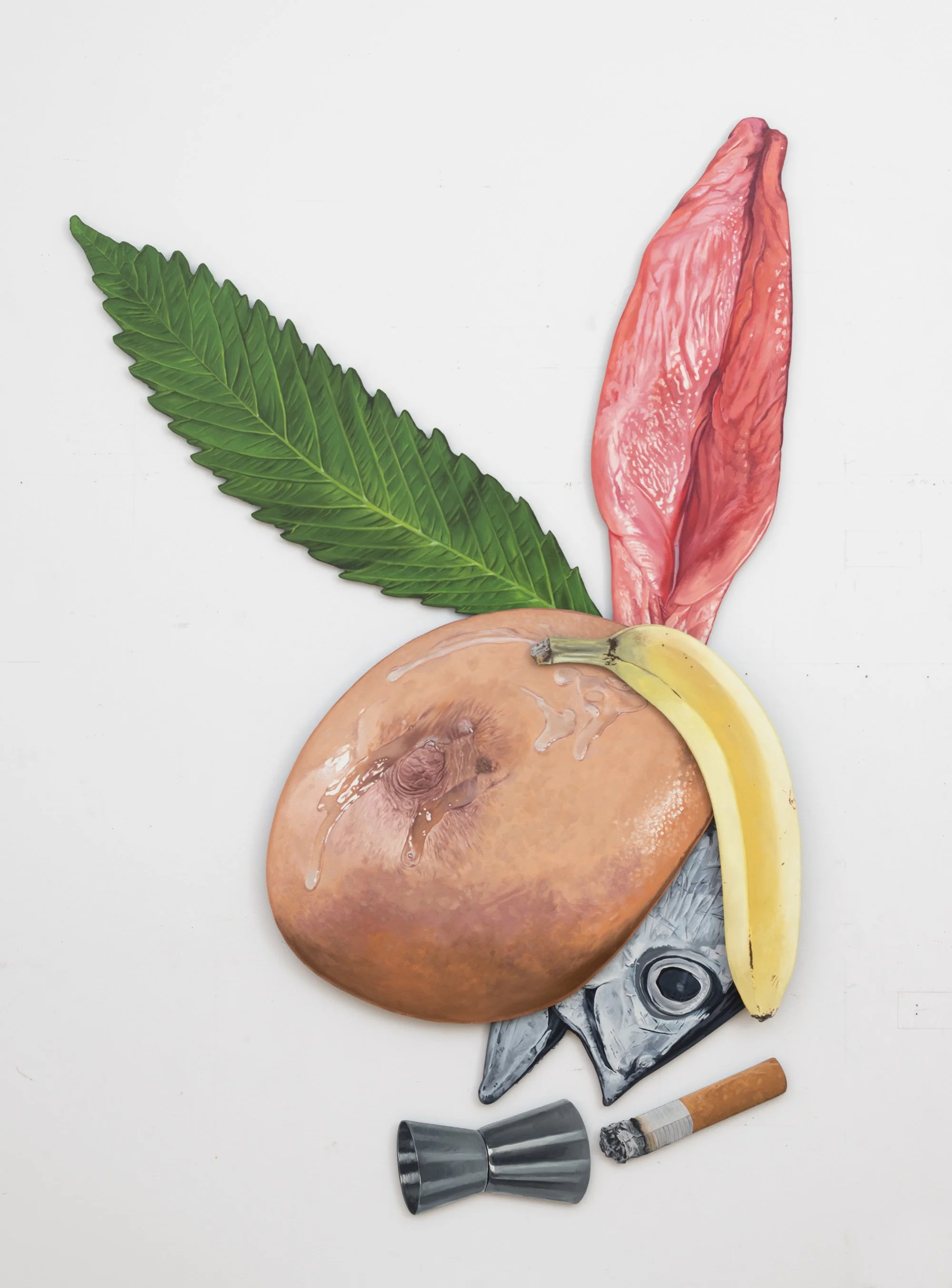 Bunny, 2014
Acrylic gesso and oil on medium-density fiberboard
50 x 40 x 4 in (127 x 101.6 x 10.2 cm)