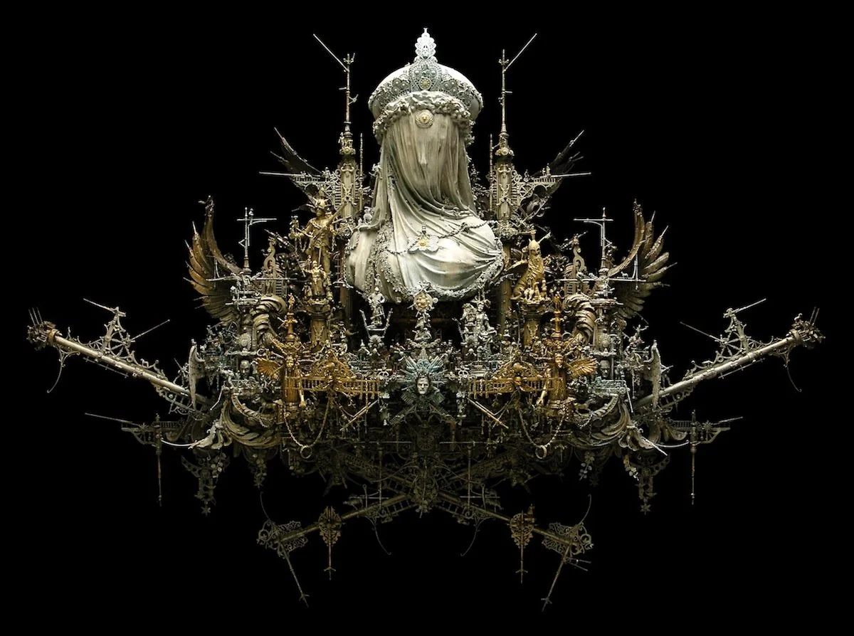 Unveiled Obscurity, 2013
Mixed media assemblage
32 x 46 x 12 in (81.3 x 116.8 x 30.5 cm)