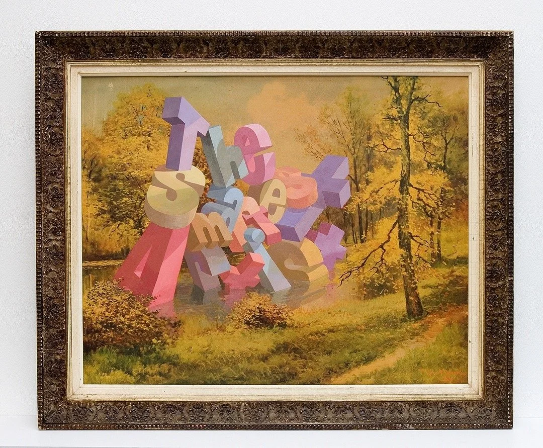 The Smartest Artist, 2014
Acrylic on offset lithograph
30 x 35 in (76.2 x 88.9 cm)