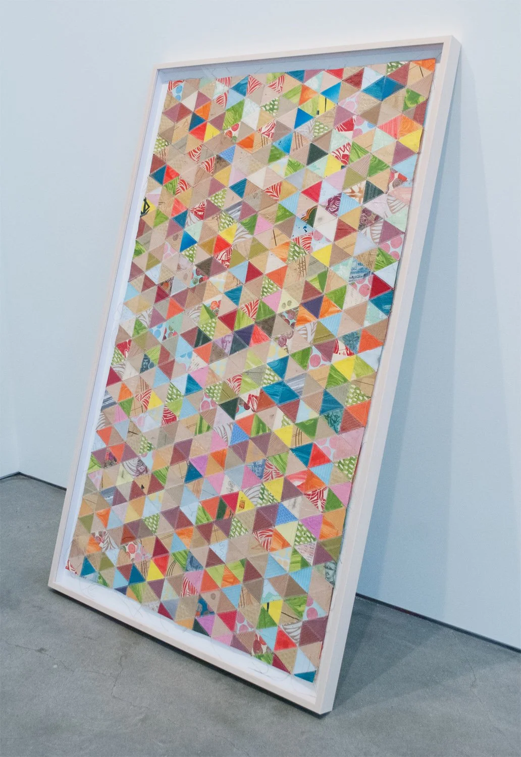 Thomas Campbell
Large Quilt (Bonny Doon, California), 2013
Sewn paper, money, acrylic, gouache, spray paint, pencil
61 x 44 in  (154.9 x 111.8 cm)
 