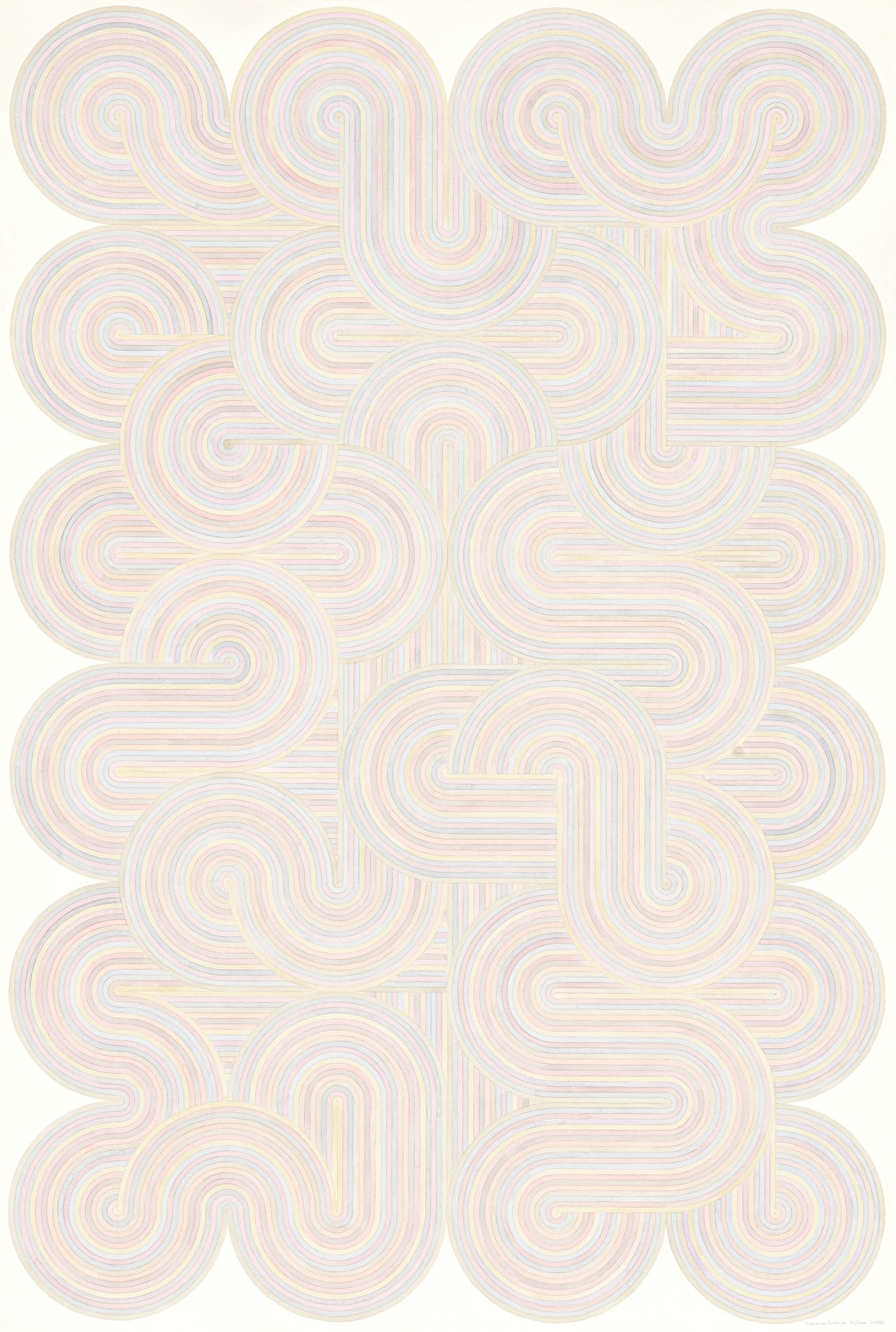 Serena Mitnik-Miller
Untitled, 2019
Watercolor on paper
60 x 40 in (152.4 x 101.6 cm)
