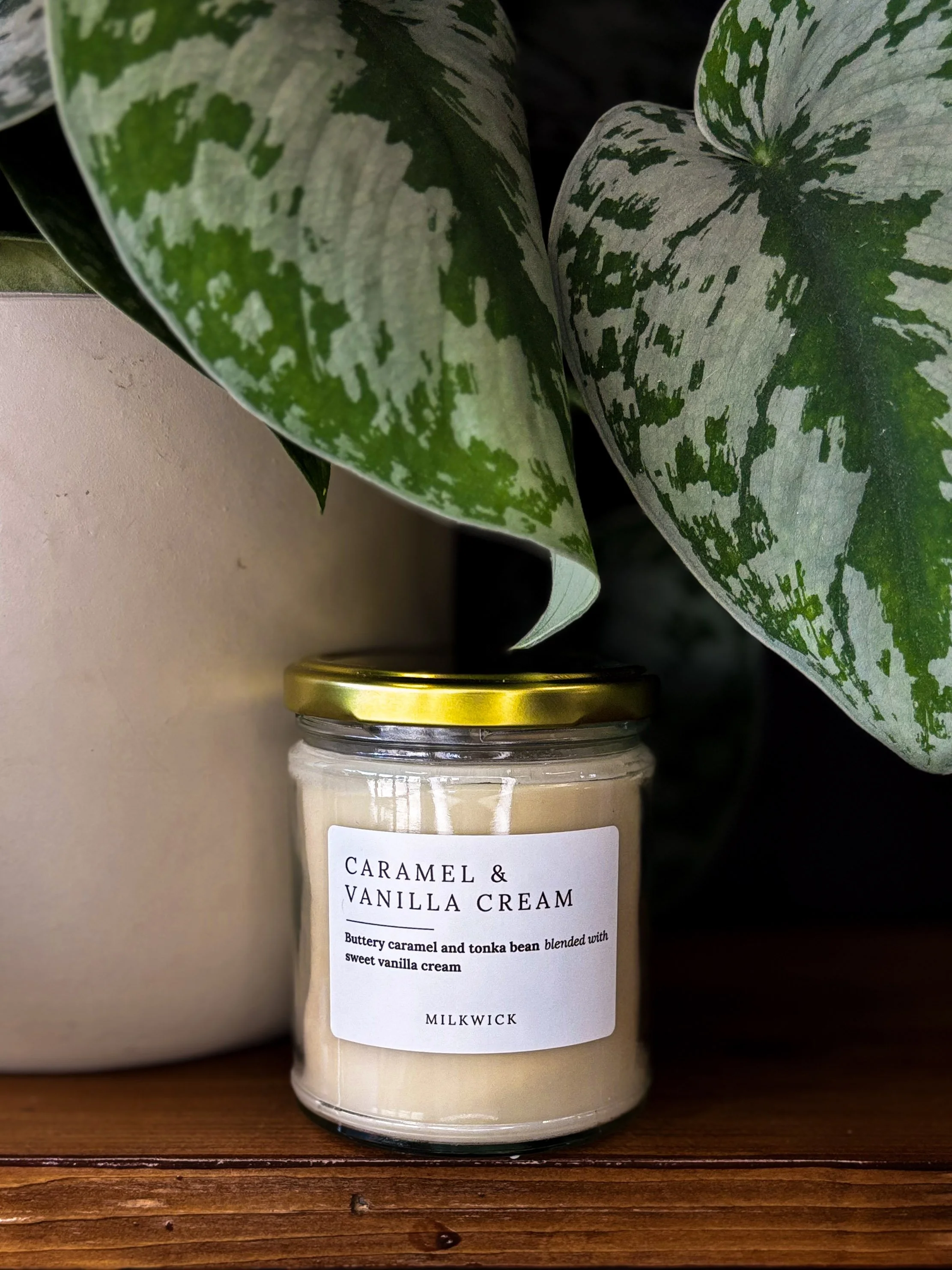 MilkWick Caramel & Vanilla Cream - Candle