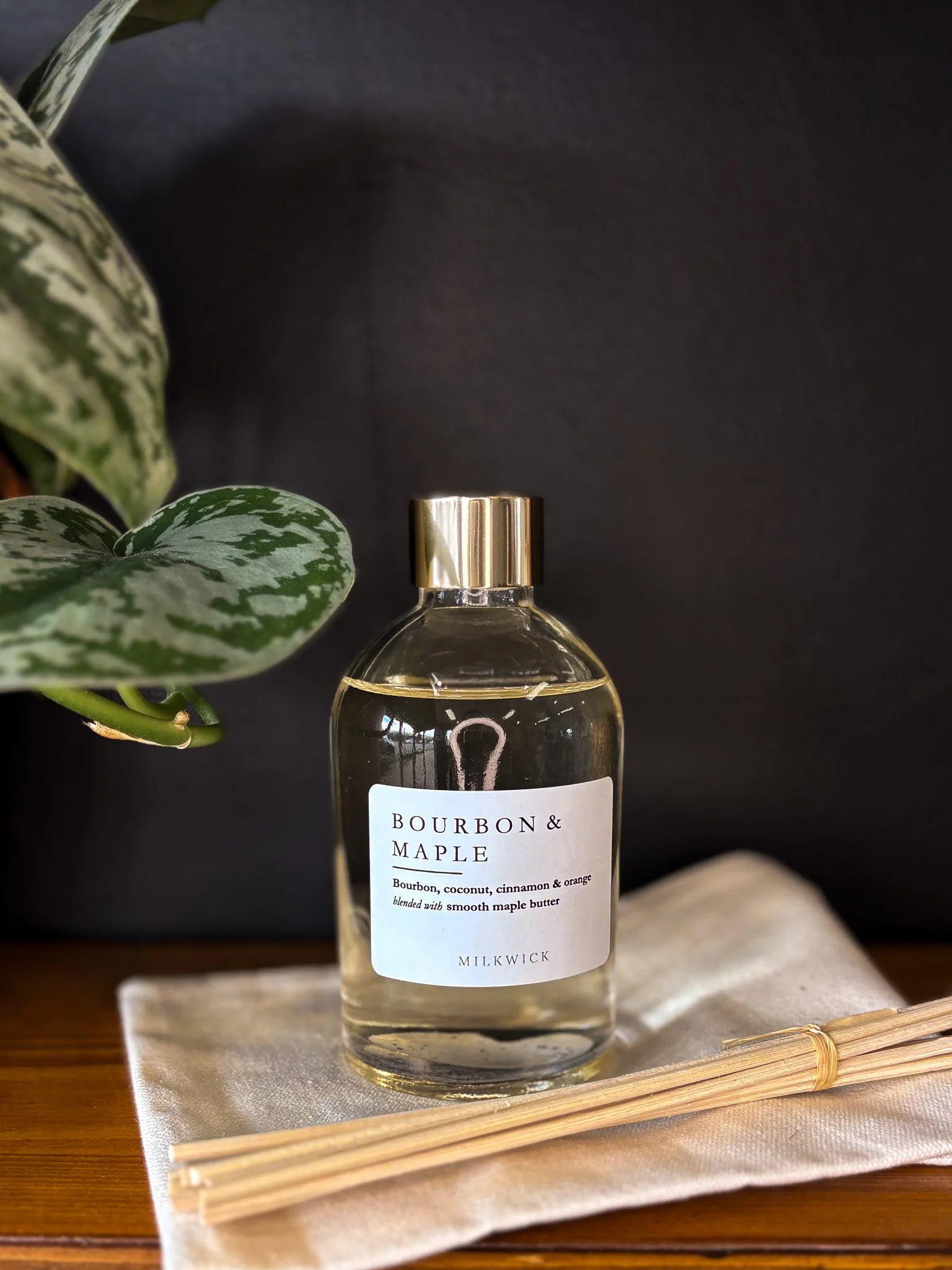 MilkWick Bourbon & Maple - Reed Diffuser