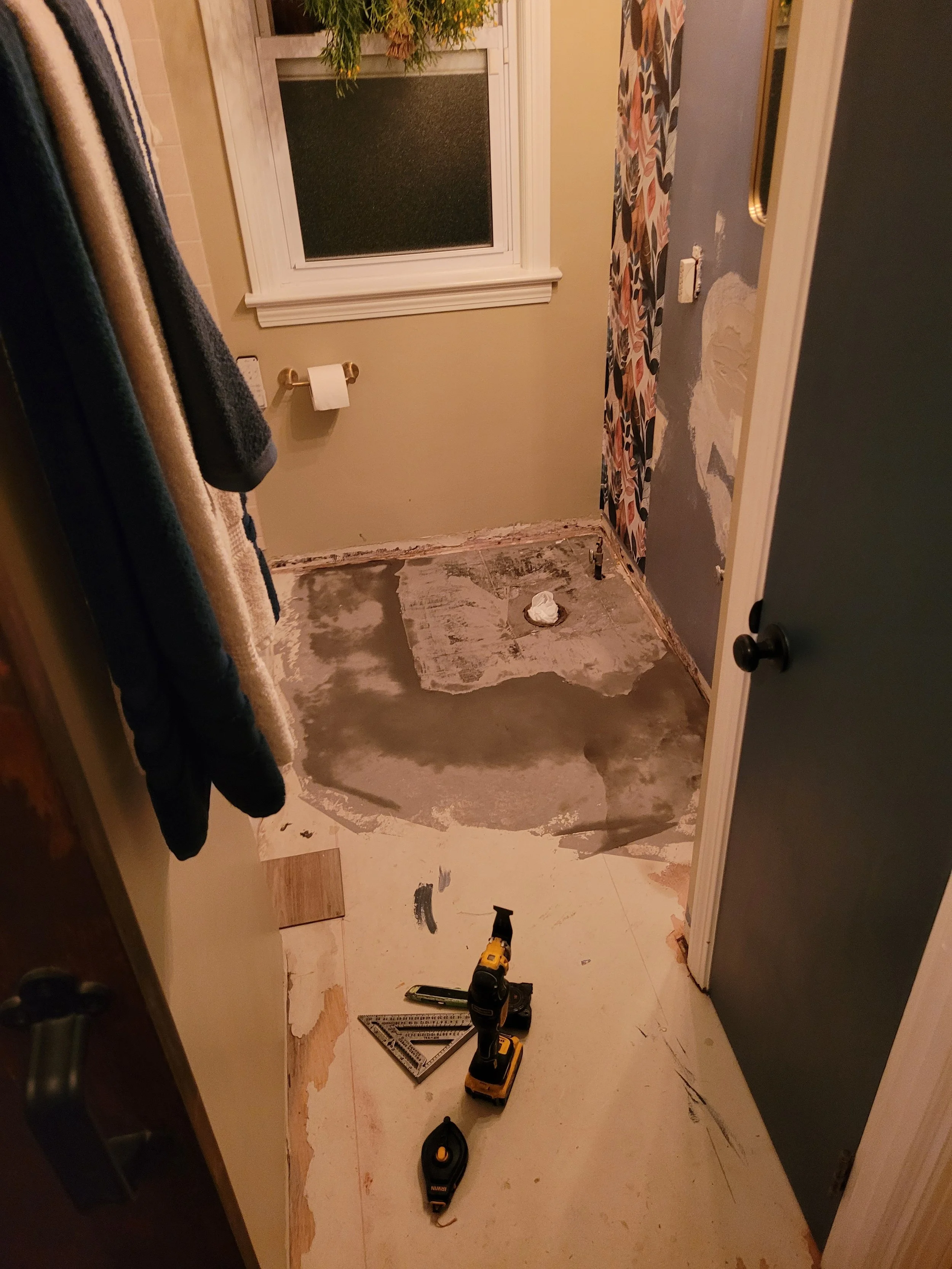 Parma, Ohio: Partial Bathroom Renovation (Before)
