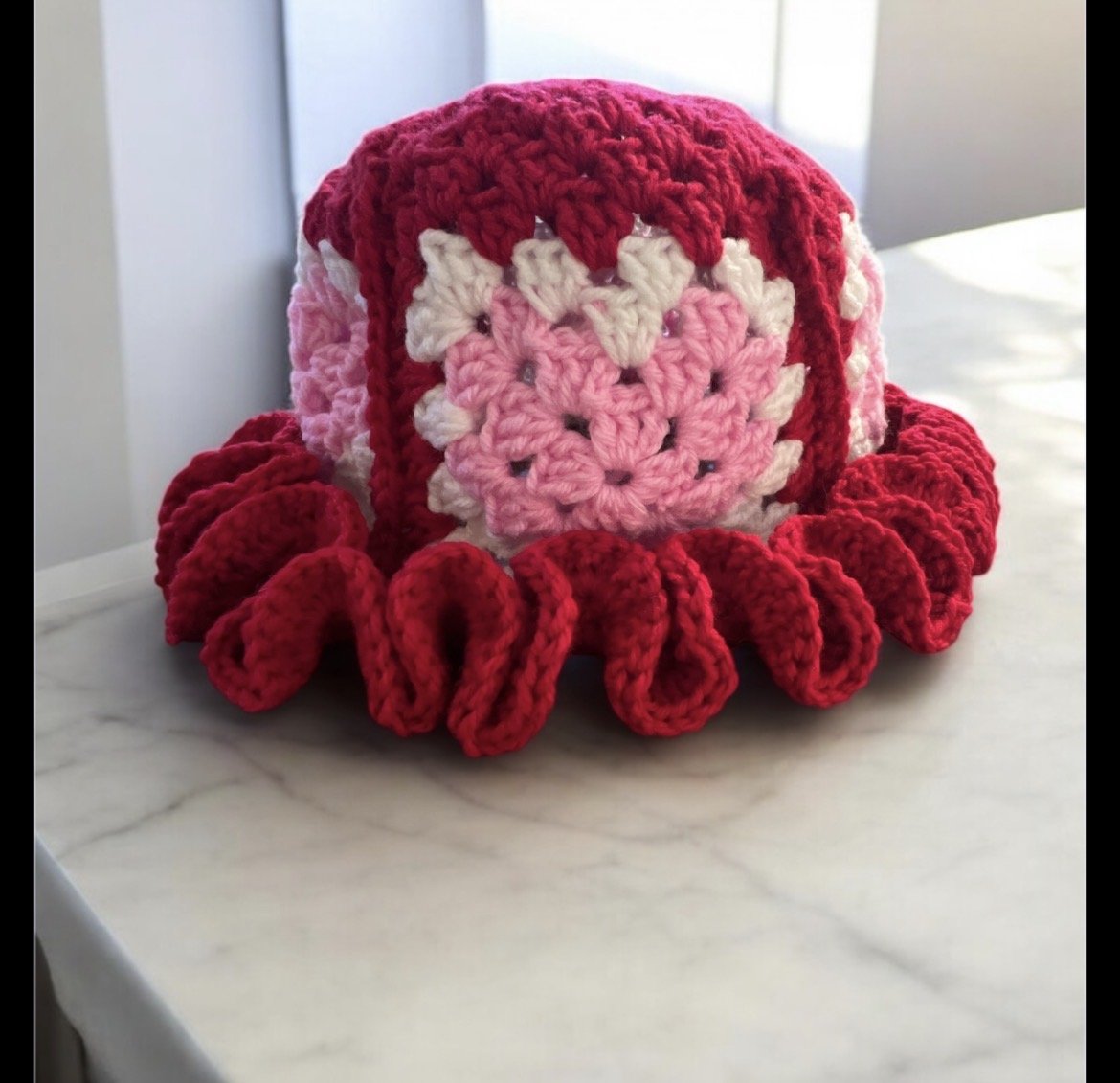 Love Letter Ruffle Hat