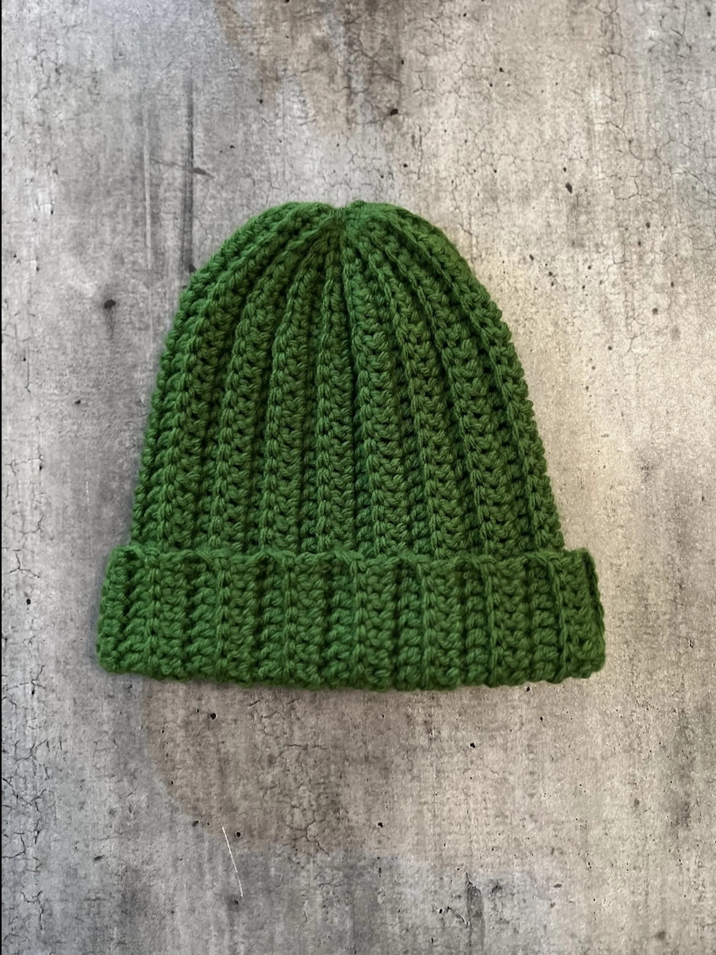 Forest Green Ribbed Beanie